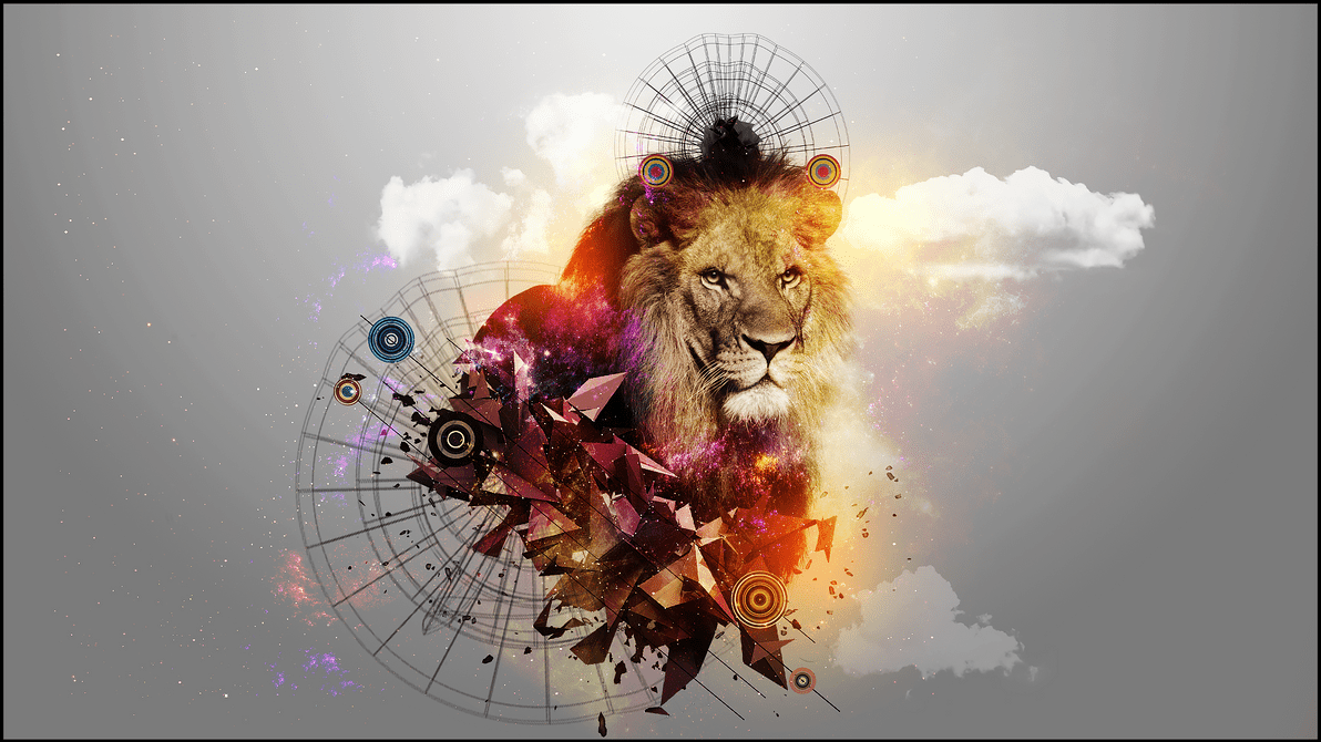1192x670 Abstract Lion x 1080 Wallpaper by Gwynbleidd93. Abstract lion, Lion HD wallpaper, Lion wallpaper