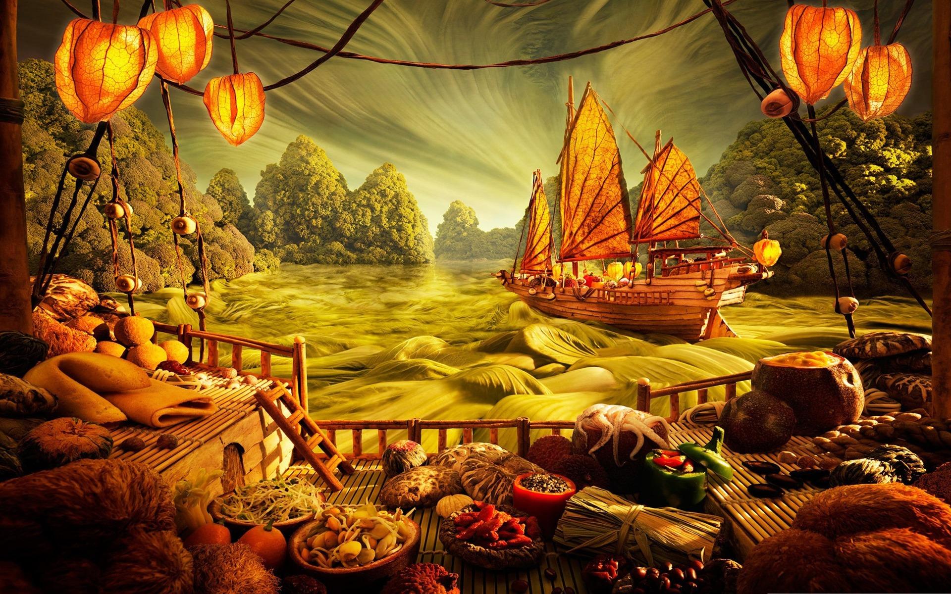 1920x1200 Food Art Creative Design Desktop Wallpaper