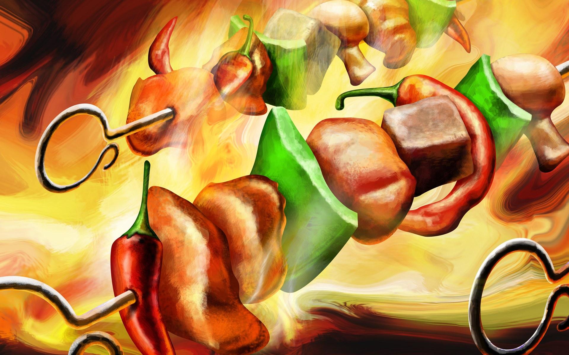 1920x1200 barbecue clip art