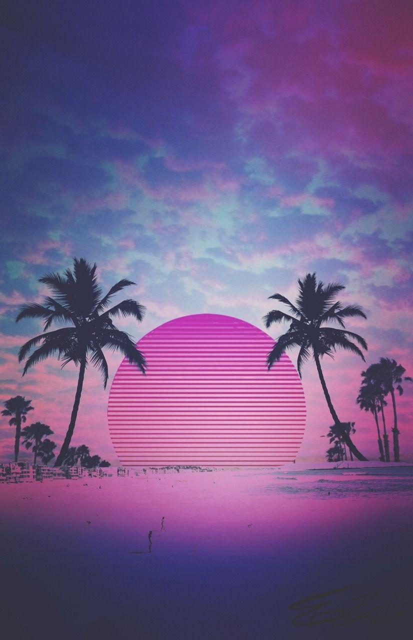 Palm Tree Vaporwave Wallpapers Top Free Palm Tree Vaporwave Backgrounds Wallpaperaccess