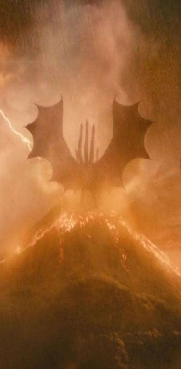 630x1280 ghidorah wallpaper
