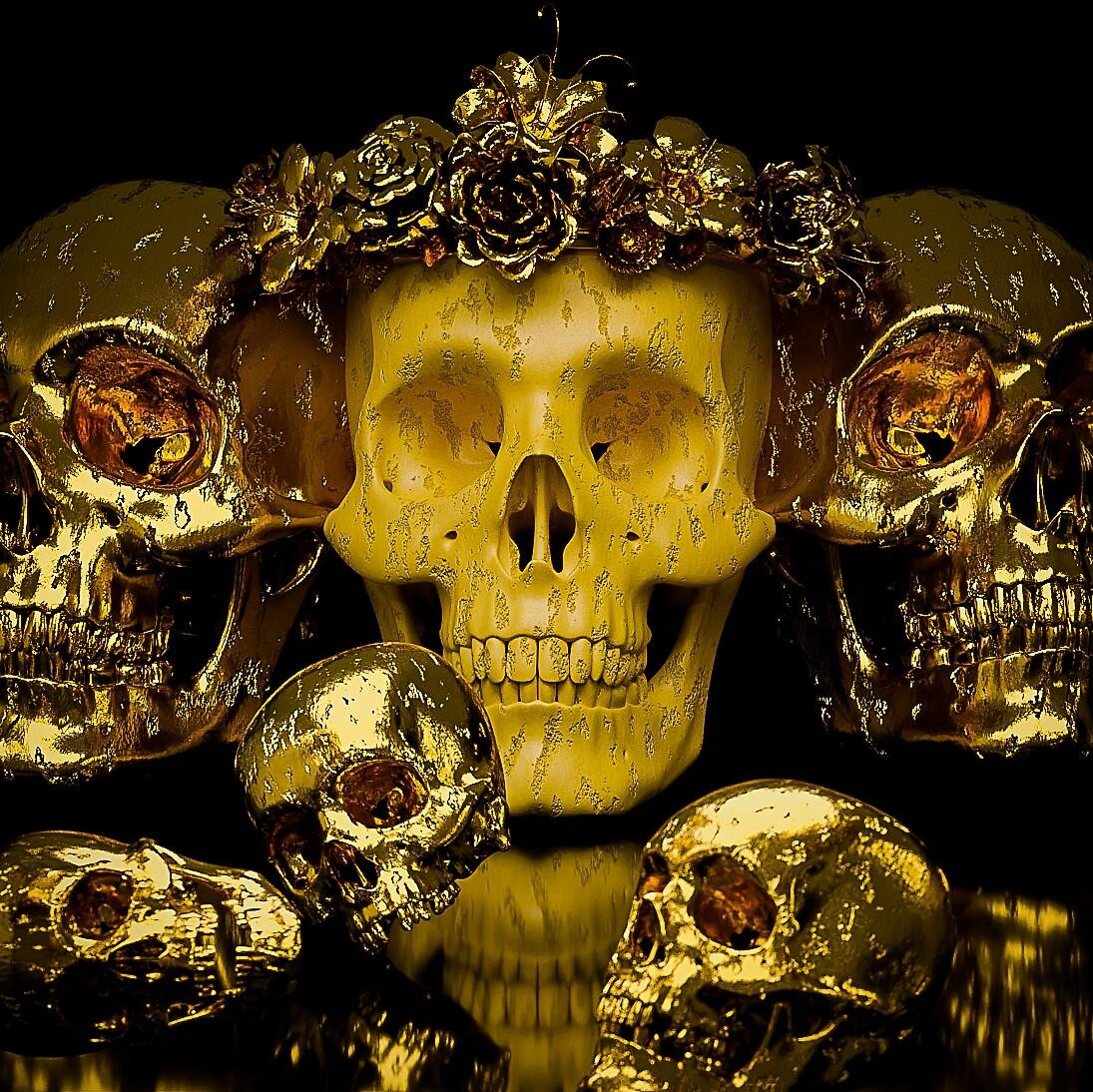 1095x1094 Skull wallpaper
