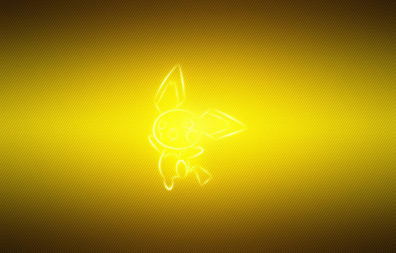 1332x850 Wallpaper pokemon, Pichu, pichu image for desktop, section минимализм