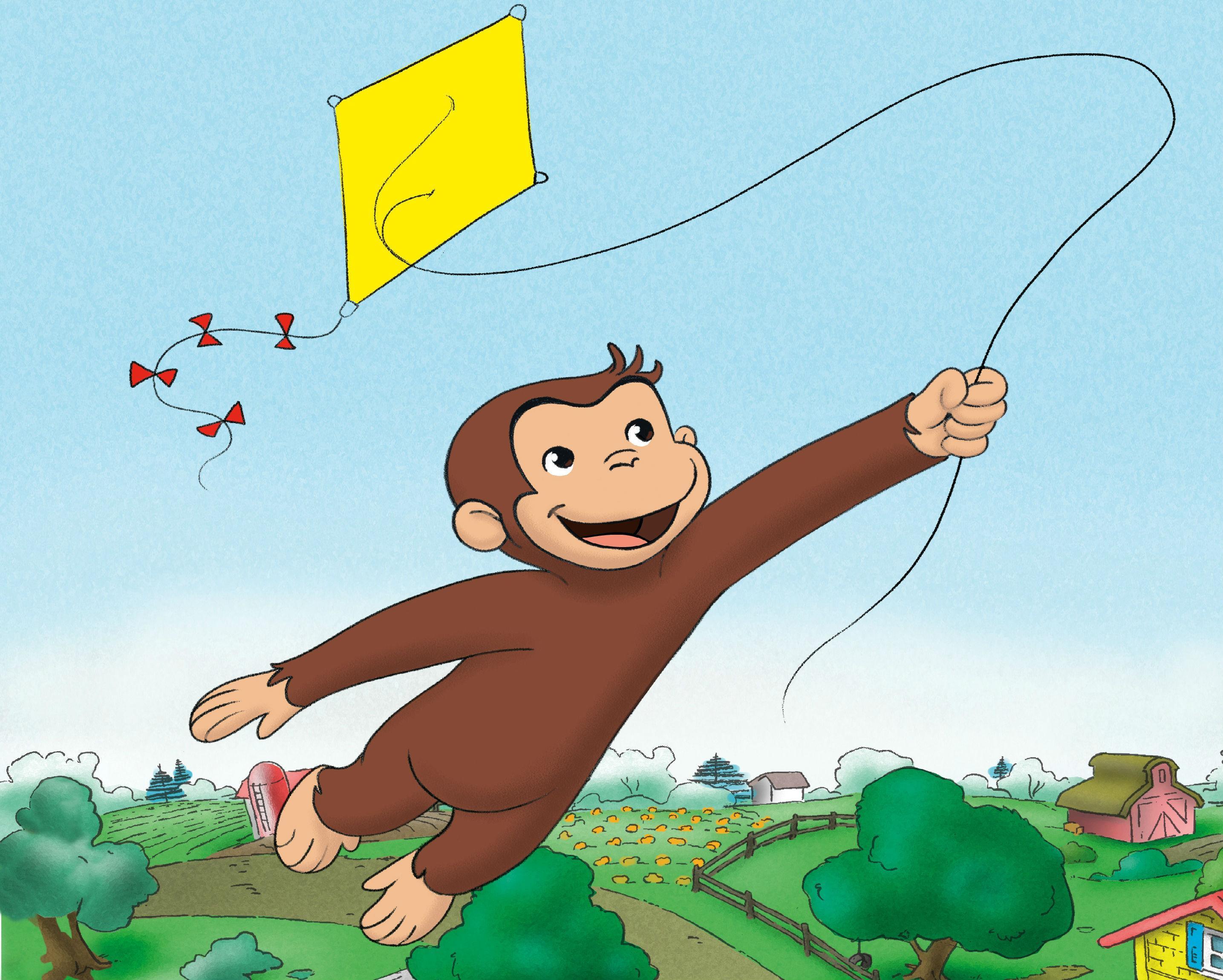 2870x2300 Curious George Wallpaper