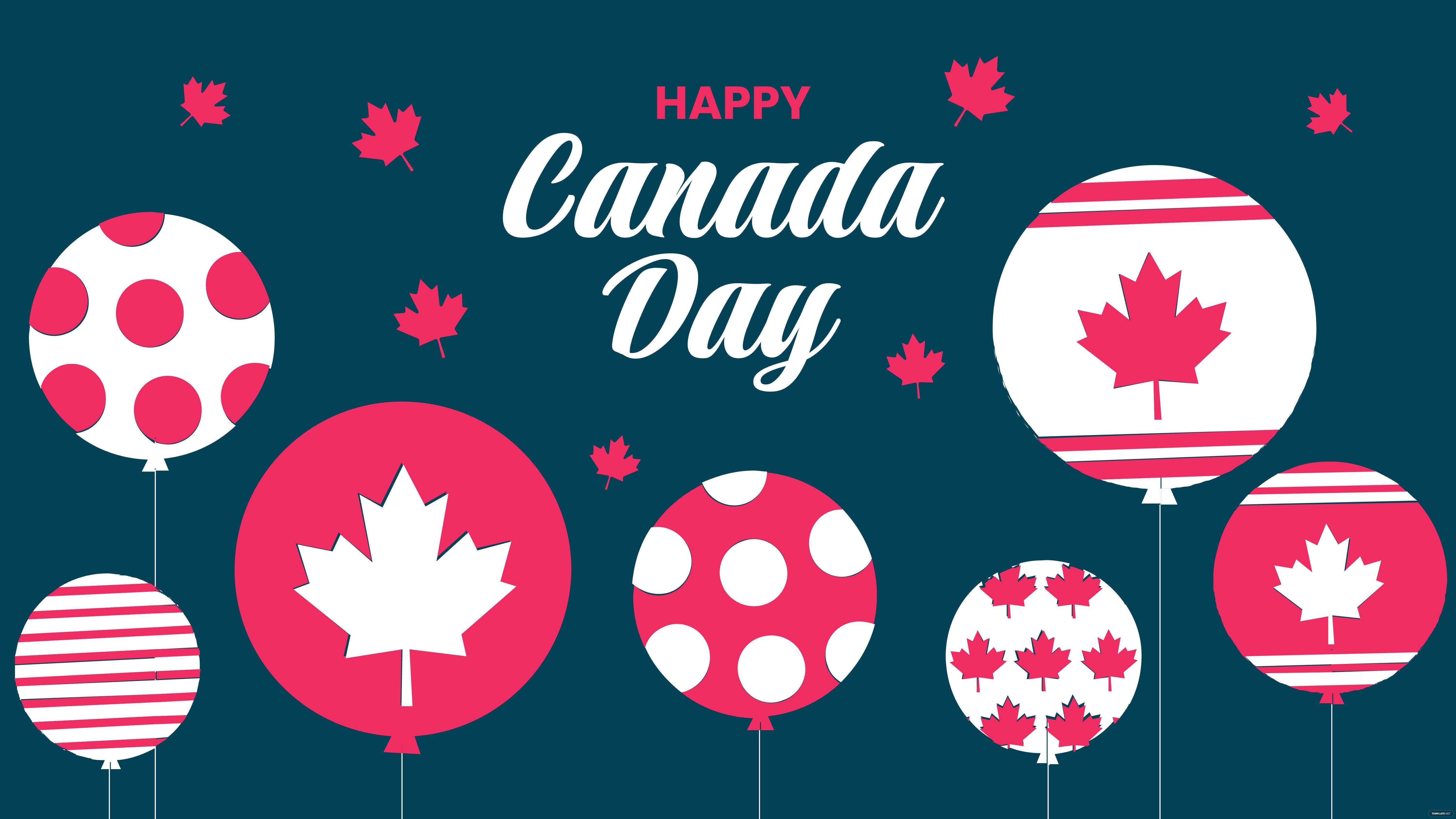 6000x3375 Free Cool Canada Day Wallpaper, Illustrator, JPG, PNG, SVG