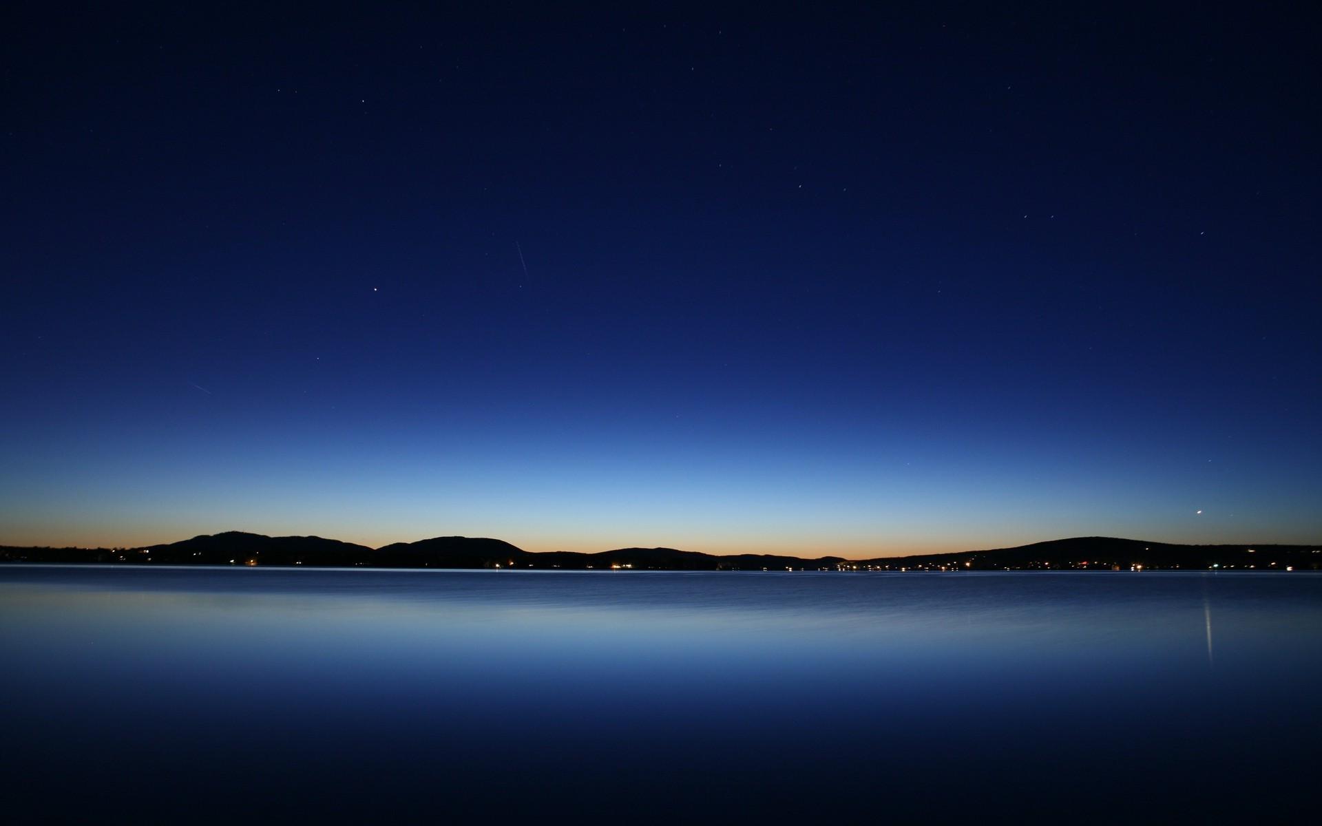 1920x1200 photography, Blue, Water, Lake, Evening, Dusk Wallpaper HD / Desktop and Mobile Background