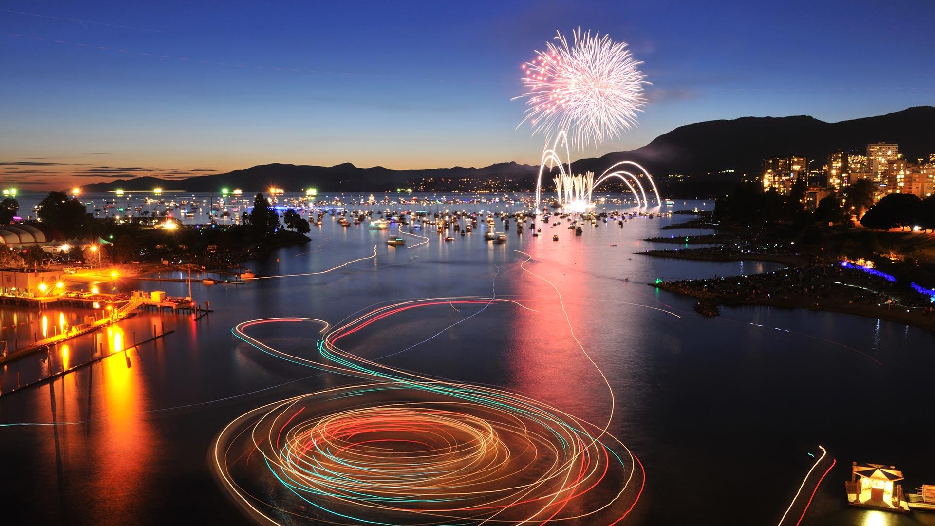 1920x1080 Canada Day Lights
