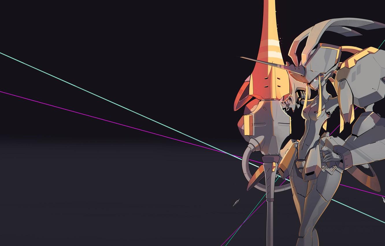 1332x850 Wallpaper demon, devil, mecha, anime, pretty, asian, oriental, asiatic, oppai, strong, sugoi, subarashii, bishojo, oni, japonese image for desktop, section прочее