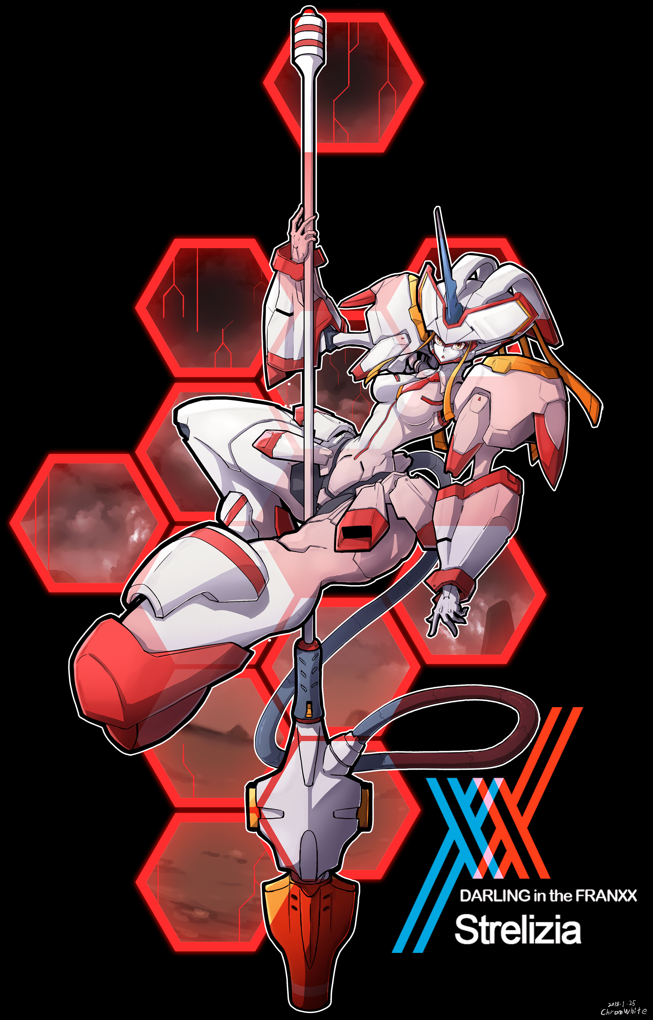 2200x3436 Strelizia in the FranXX. Anime Image Board