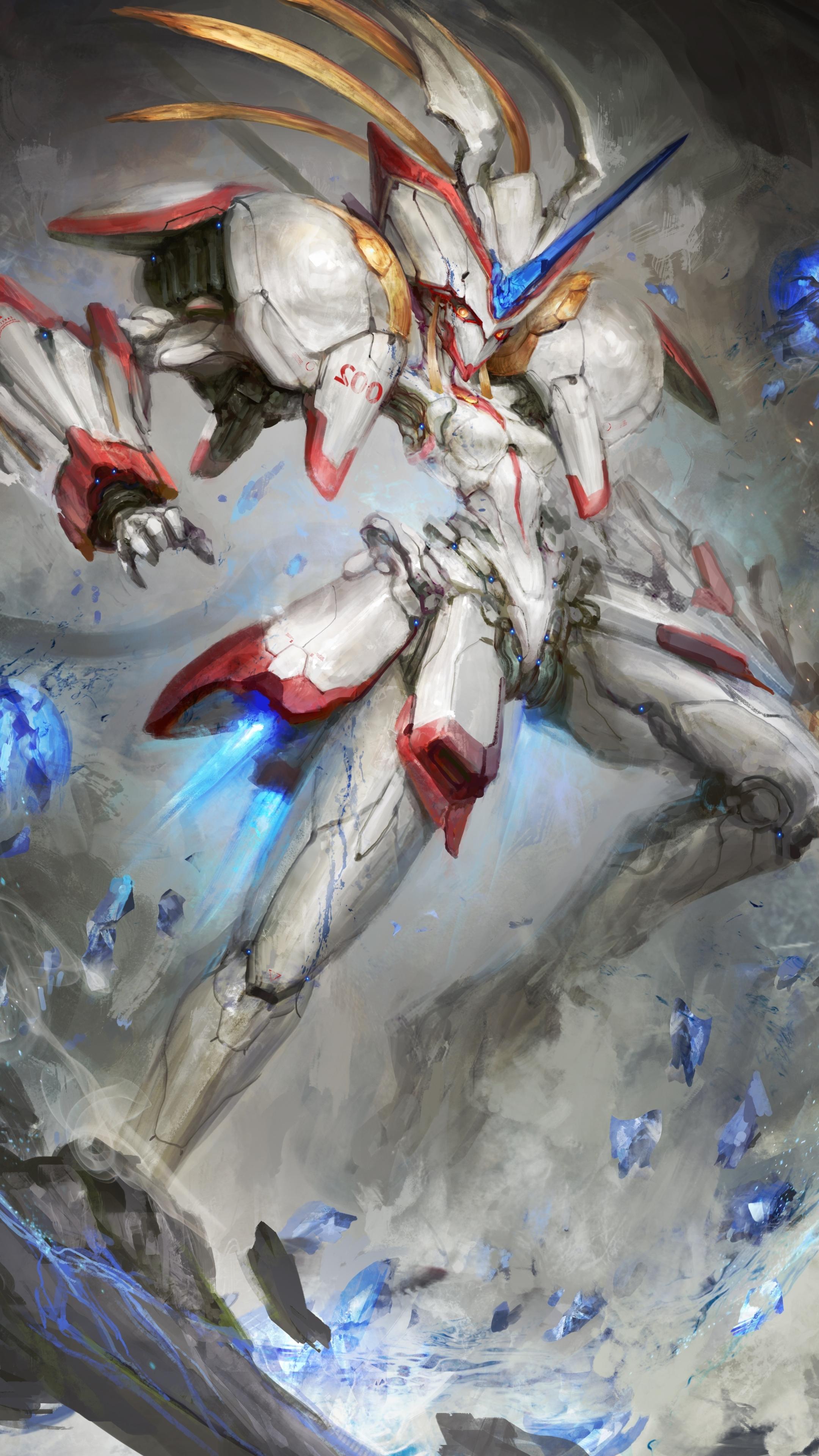 2160x3840 Wallpaper Strelitzia, Darling In The Franxx, Artwork, Sci Fi, Mecha:3536x5000