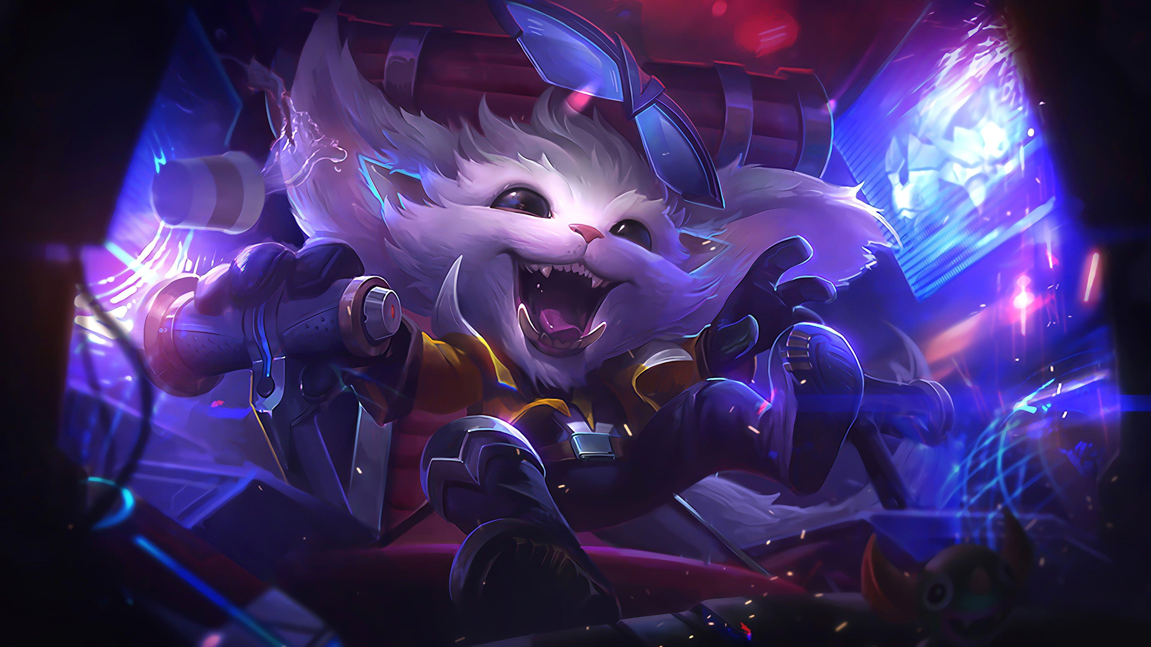 3840x2160 HD wallpaper: Gnar, 4K, League of Legends
