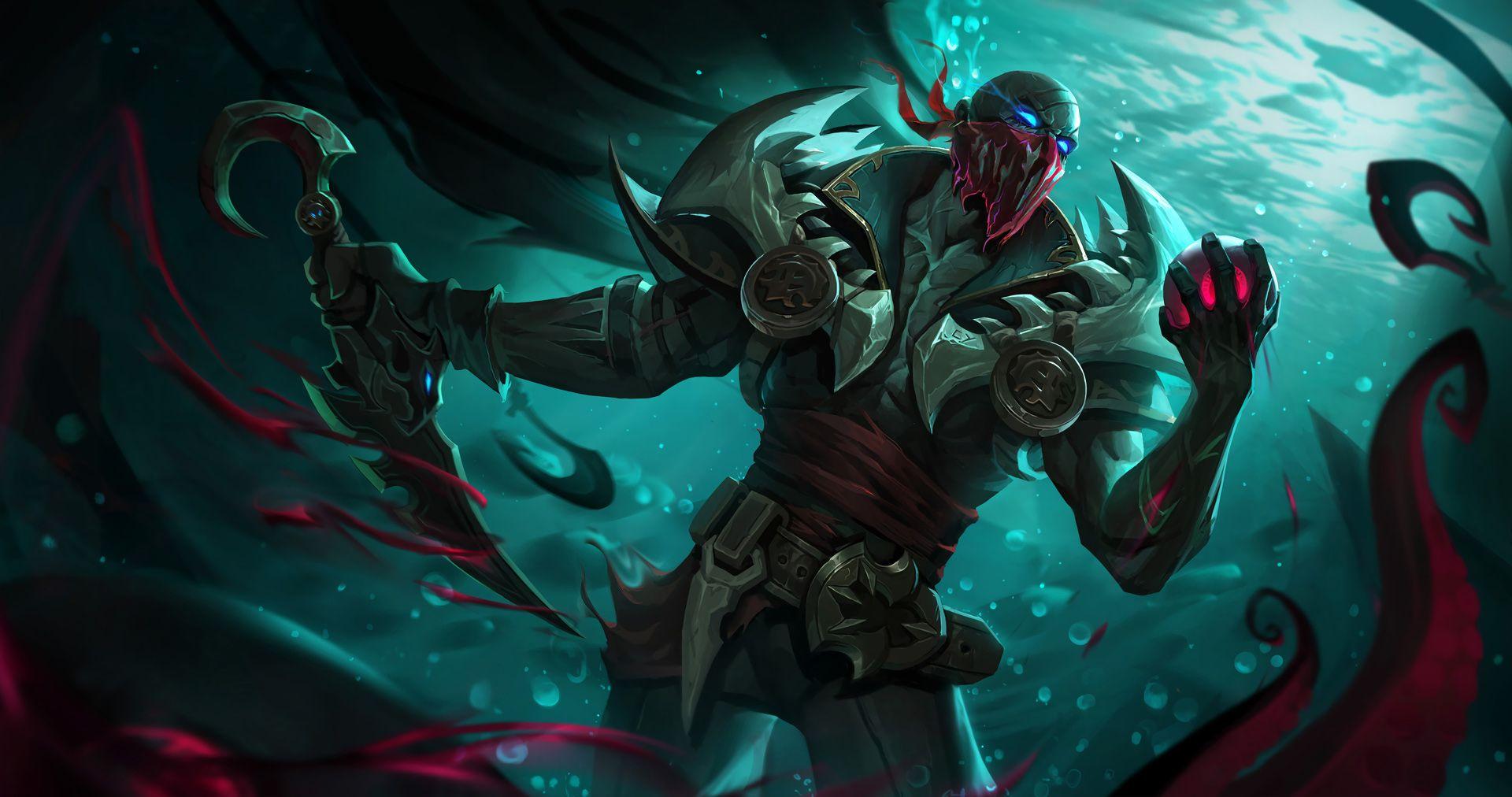 1920x1012 Pyke. LoL Wallpaper. Lol league of legends, League of legends characters, Champions league of legends