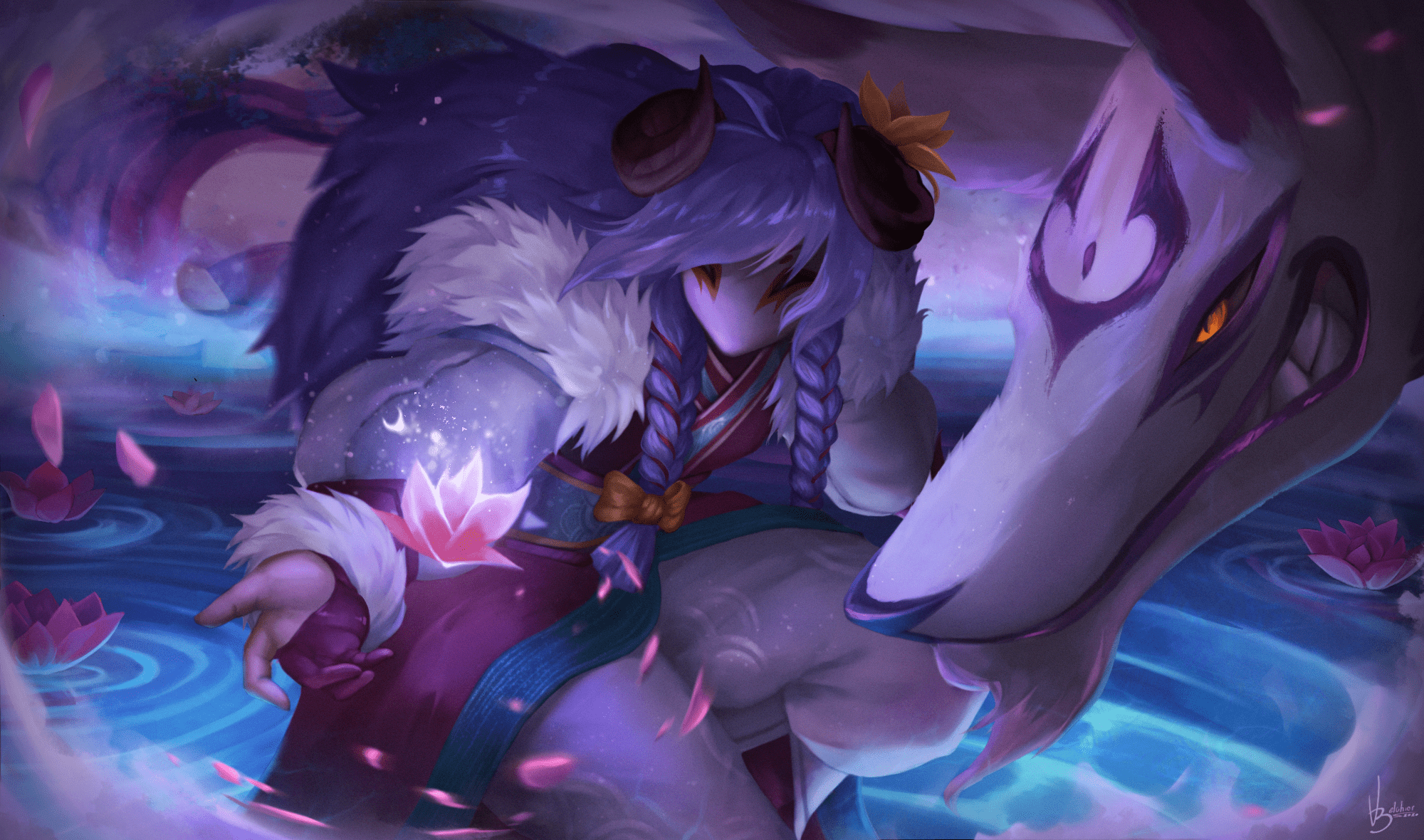 2000x1180 Kindred (League of Legends) HD Wallpaper and Background