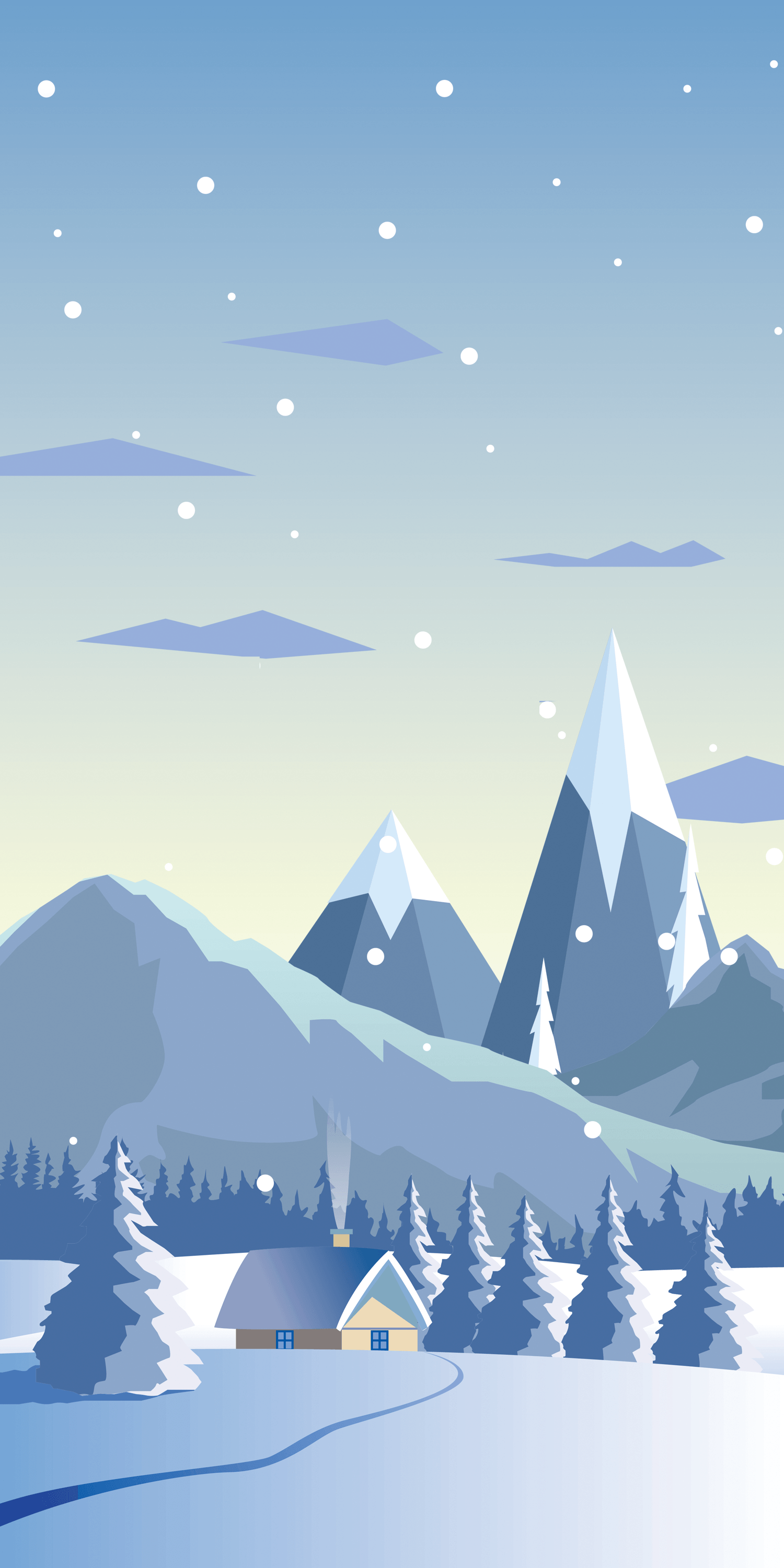 1500x3000 Snow iPhone Wallpaper