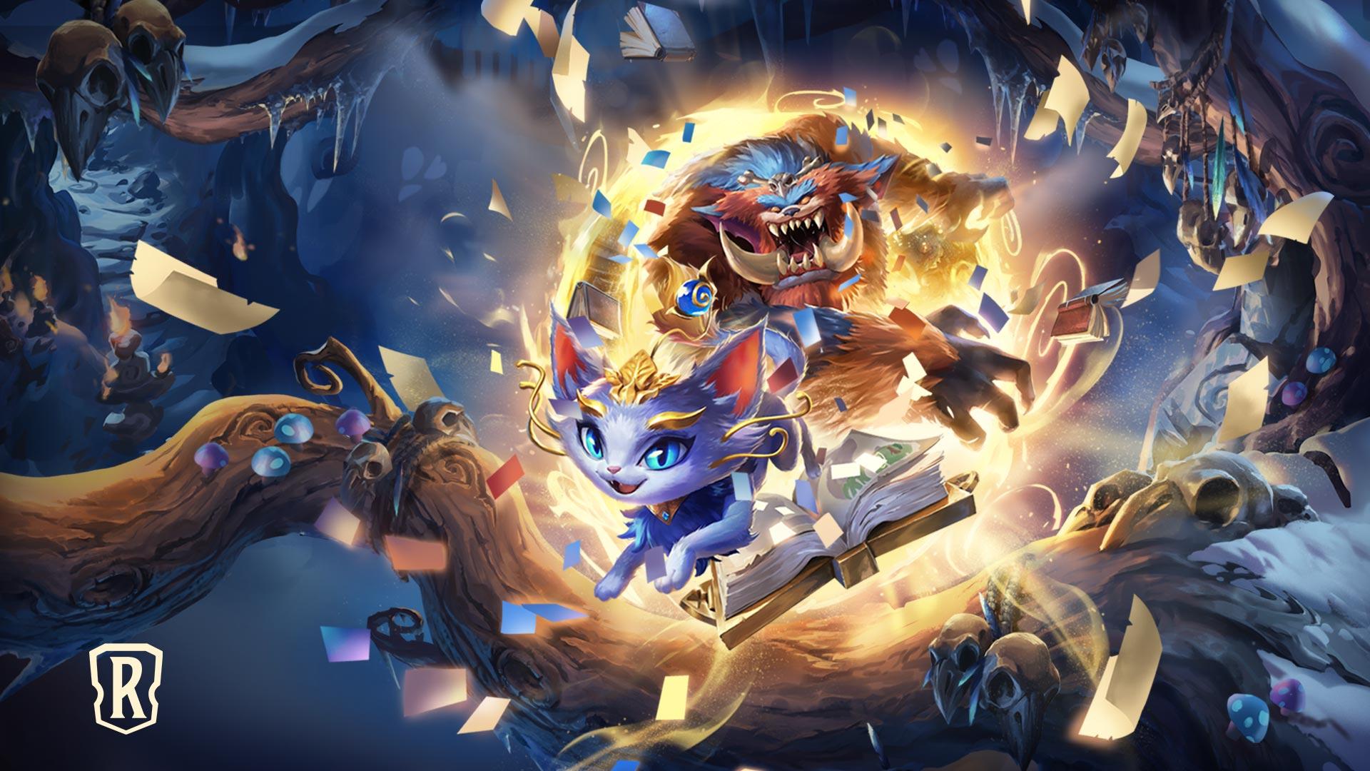 1920x1080 تويتر \ Legends of Runeterra على تويتر: Bring Gnar and Yuumi along for the ride with new wallpaper celebrating A Curious Journey! Download them and learn more about the launch event here