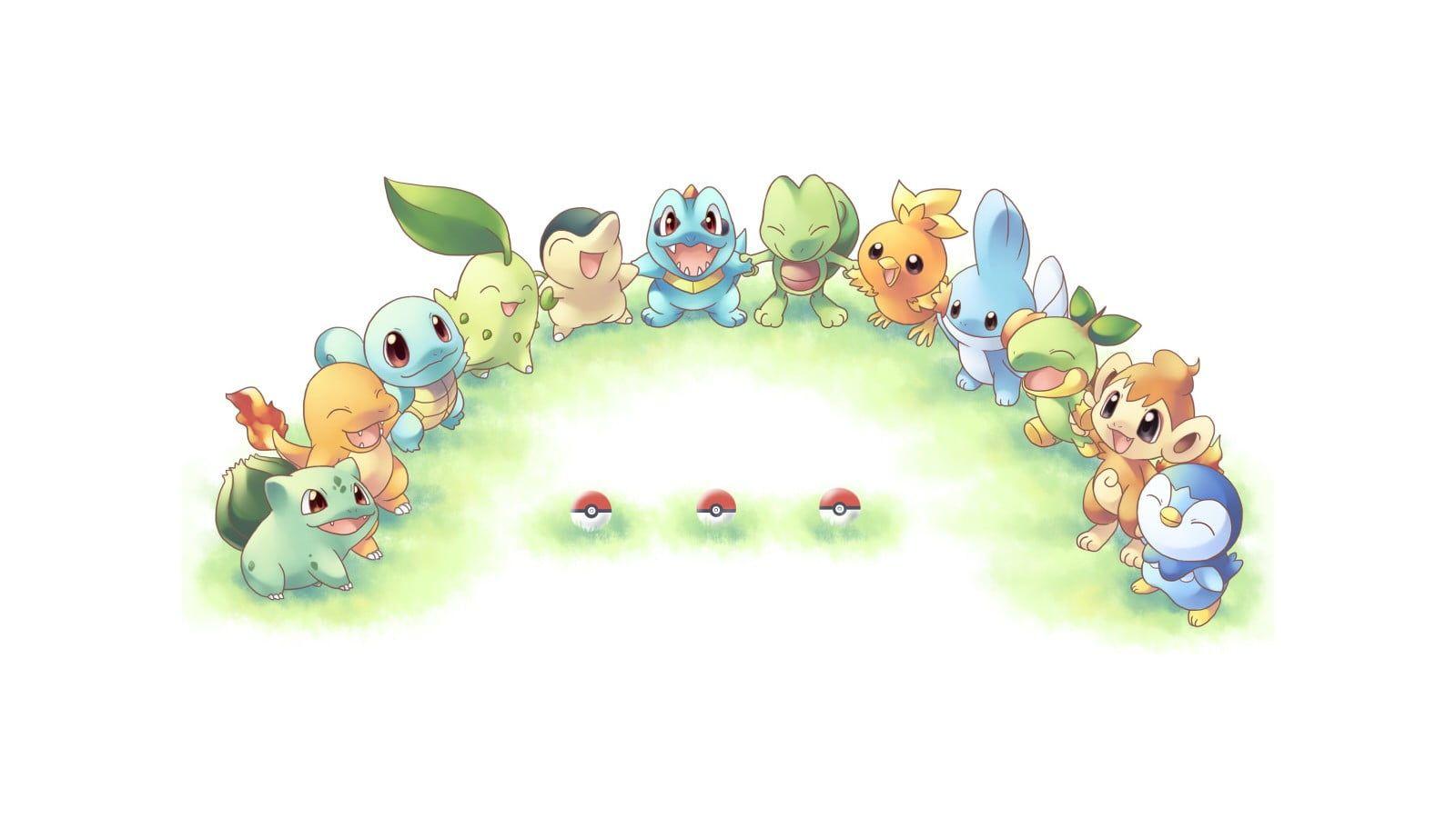 1600x900 Pokemon characters illustration, Pokémon, Bulbasaur, Squirtle, video games HD wallpaper