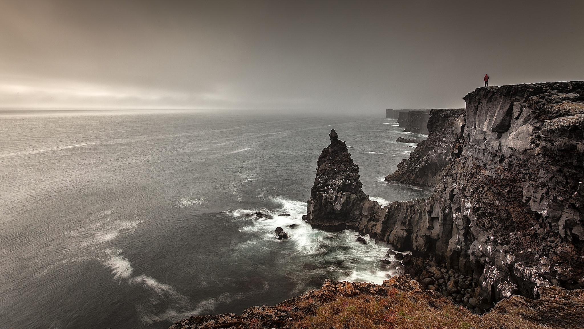 2048x1152 sea, mountain, hill Wallpaper, HD Nature 4K Wallpaper, Image, Photo and Background