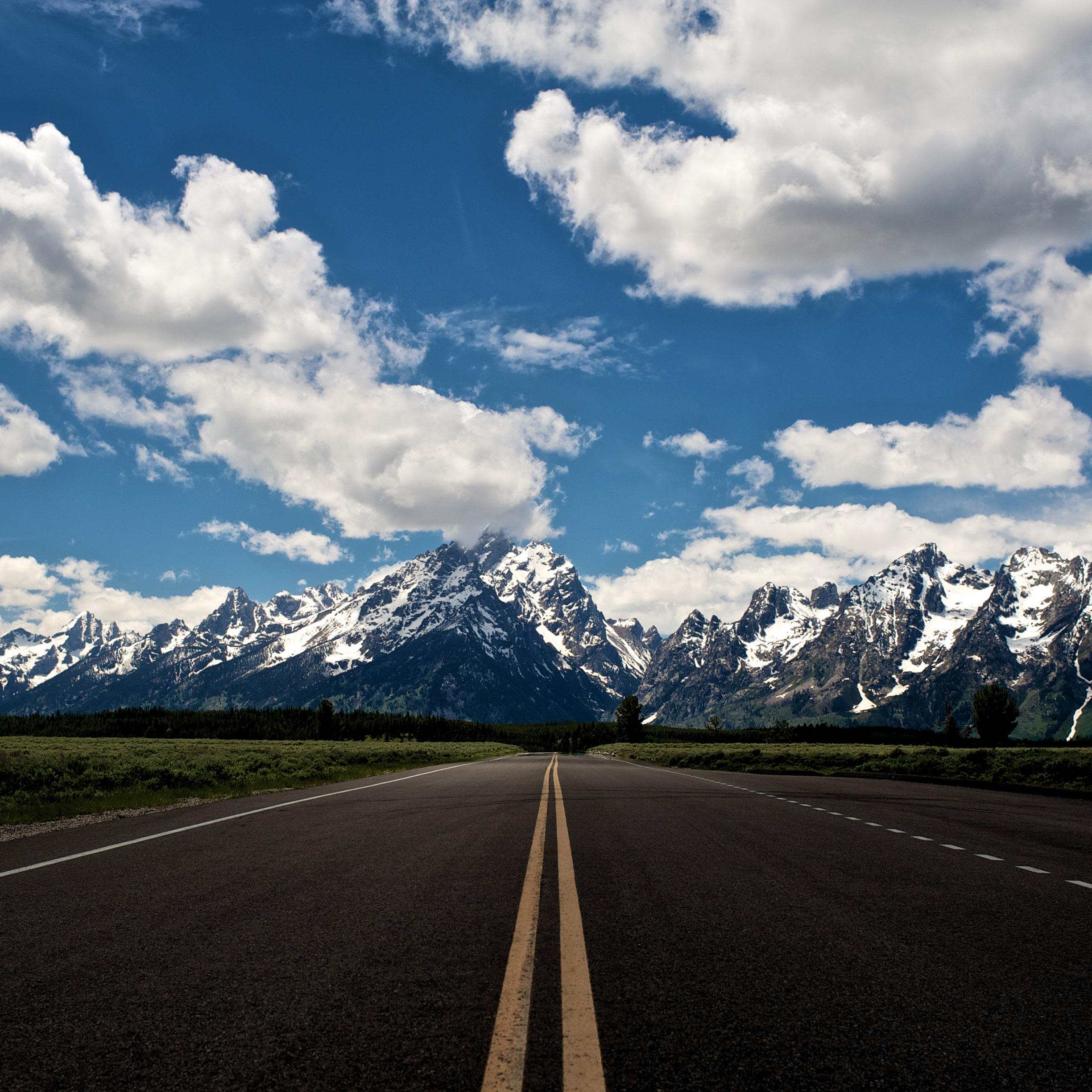 2448x2448 Mountains to the sea wallpaper