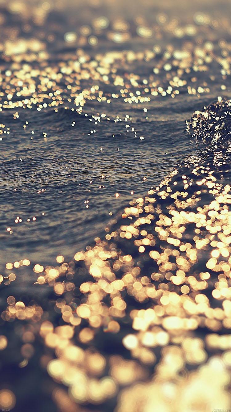 750x1334 Papers.co Mf40 Gold Sea Water Sunset Ocean 33 Iphone6
