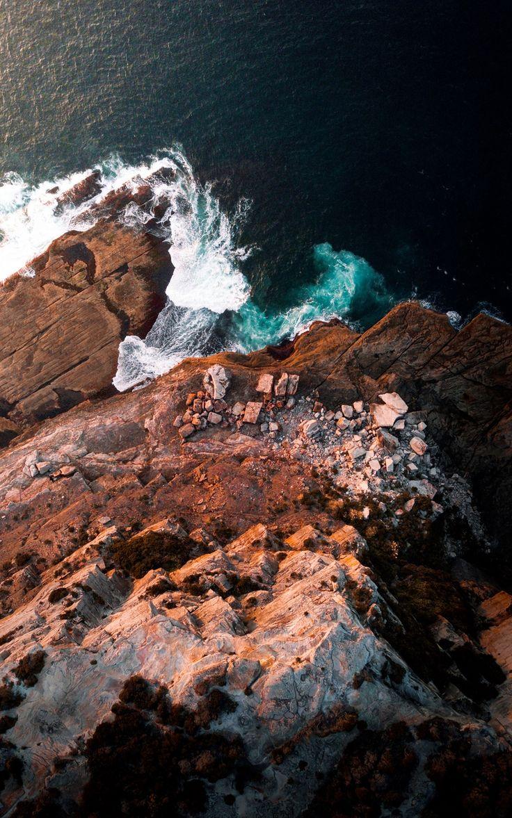 736x1177 Wallpaper rock cliff foam waves surf sea. iPhone wallpaper mountains, Attractive wallpaper, Seascape photography
