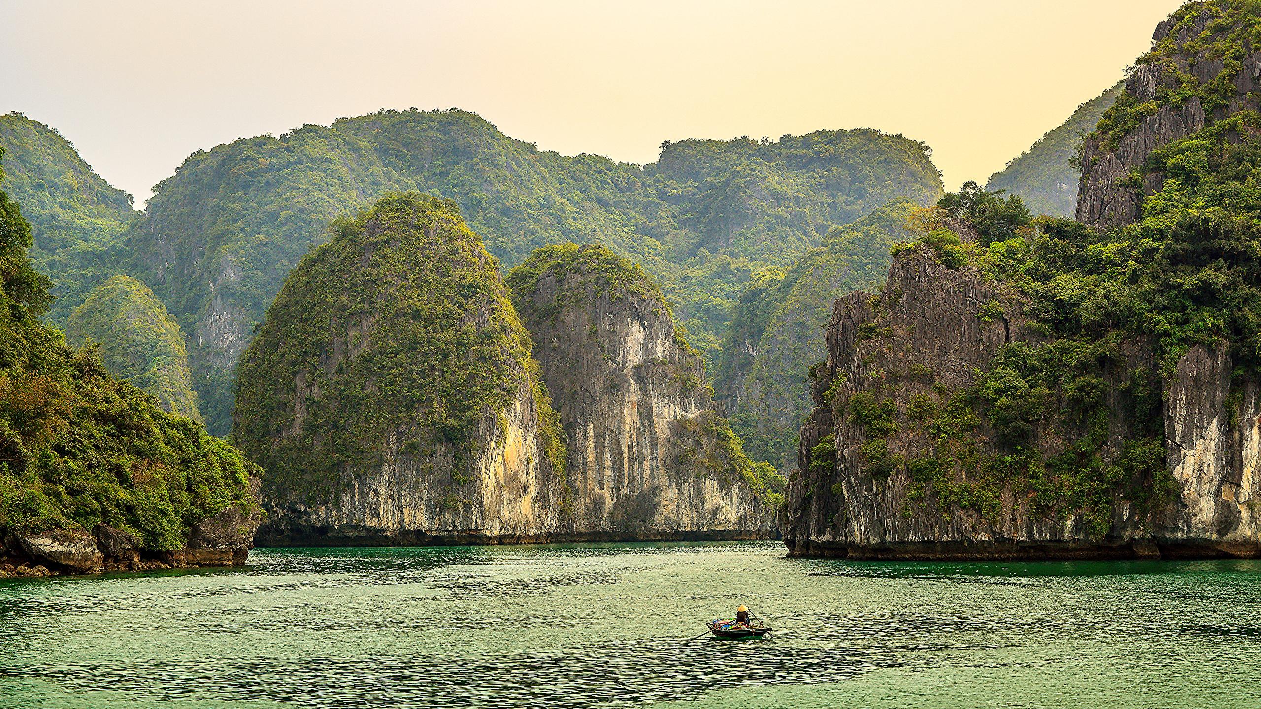 2560x1440 Desktop Wallpaper Ha Long Bay Vietnam Sea Nature 2560x1440
