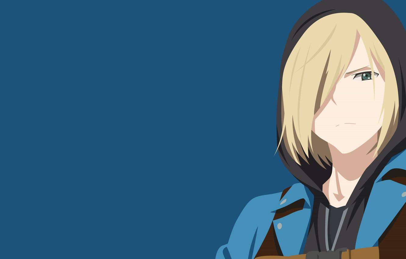 1332x850 Wallpaper look, background, hood, bangs, Yuri on the ice, Yuri Plesetskiy, Yuri On Ice image for desktop, section сёнэн