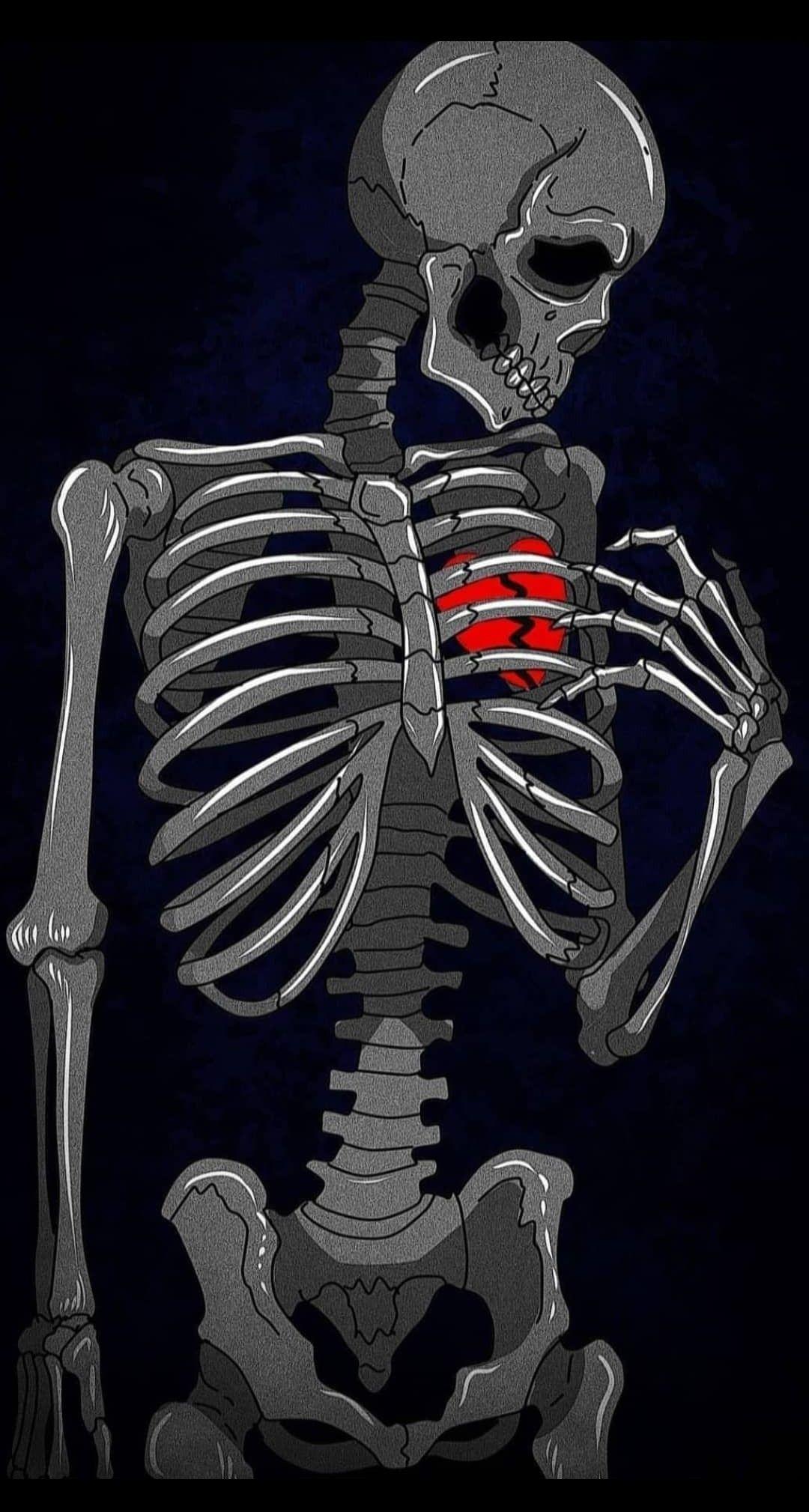 1080x2019 Wallpaper. Broken heart wallpaper, Skull wallpaper, Heart wallpaper