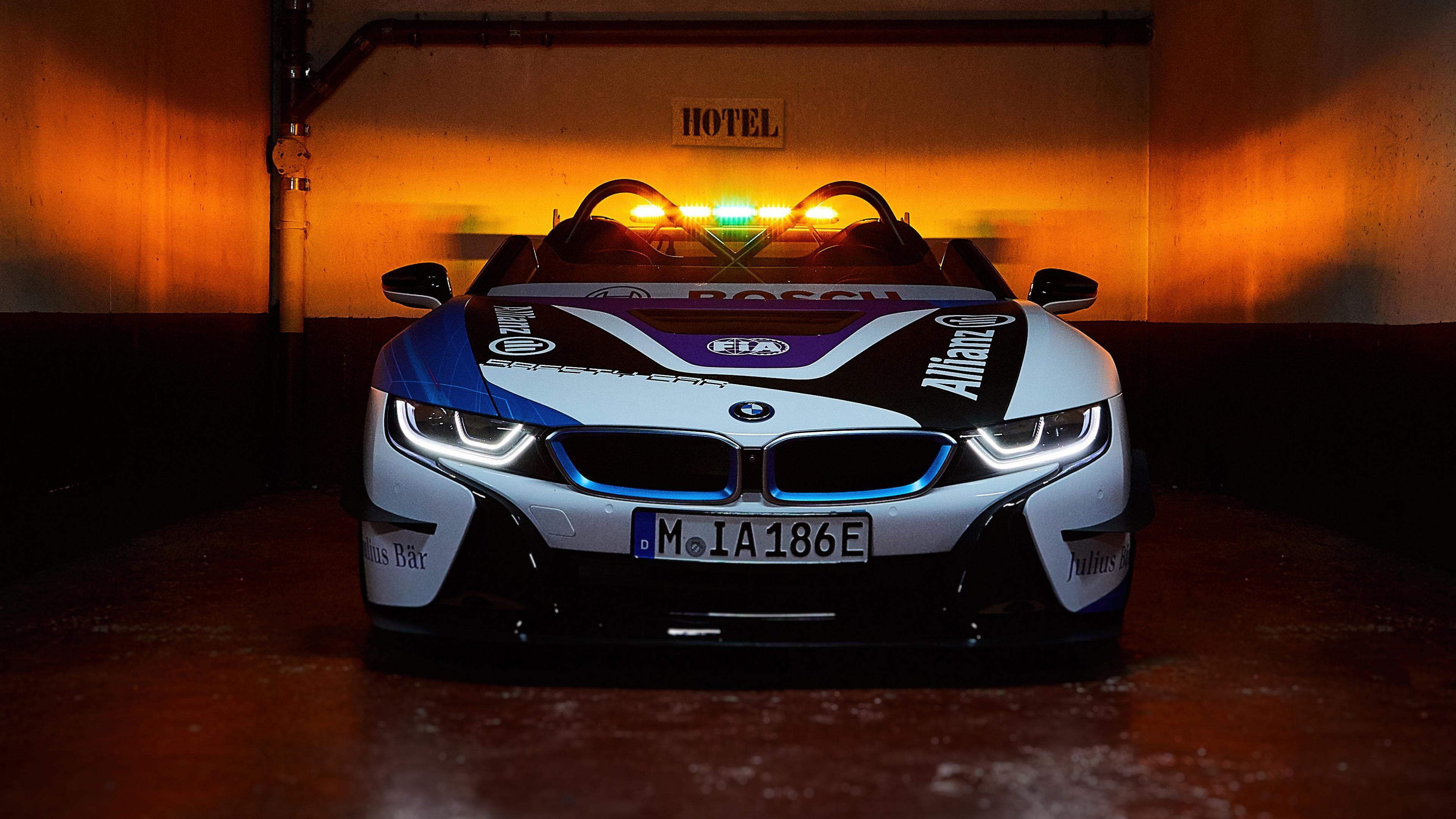 3840x2160 BMW i8 Roadster Wallpaper 4K, Formula E Safety Car, Cars