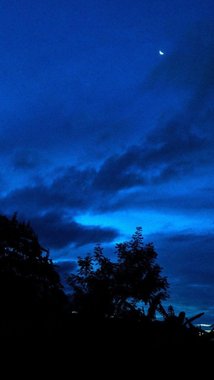 720x1280 Dark blue wallpaper, Blue aesthetic