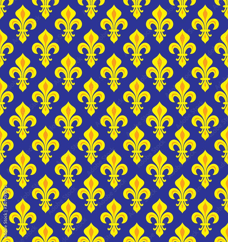 940x1000 Royal Heraldic Lilies (Fleur De Lis)
