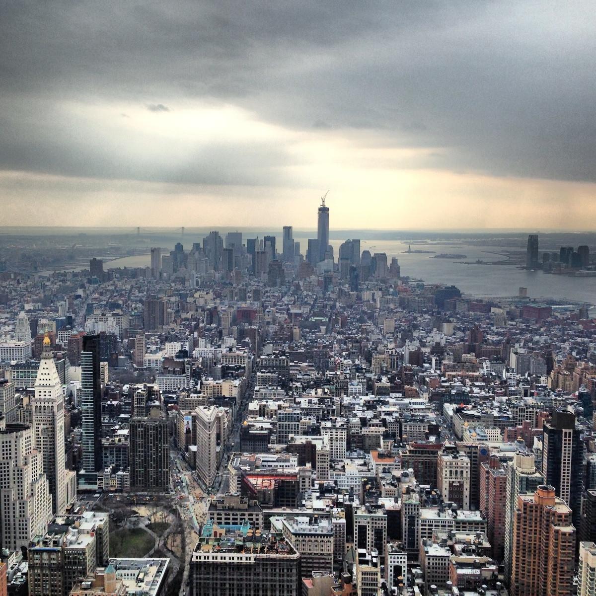 1200x1200 New York City on a rainy day