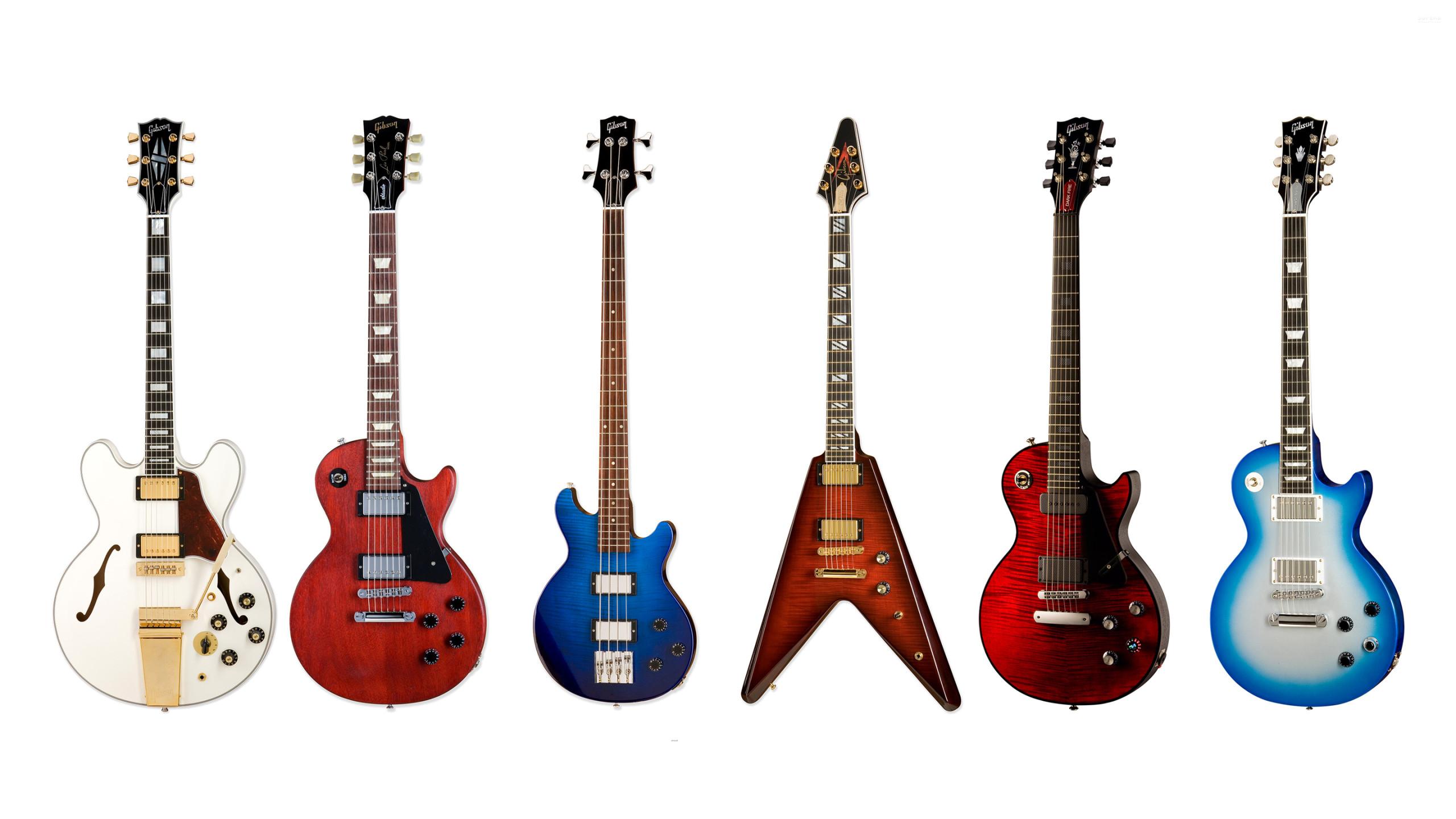 2560x1440 gibson, electric guitar, bass guitar 1440P Resolution Wallpaper, HD Music 4K Wallpaper, Image, Photo and Background