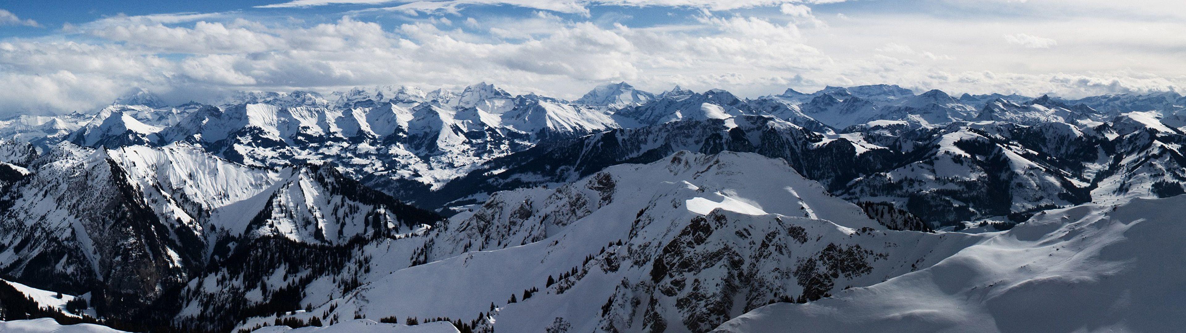 3840x1080 Mountain Dual Monitor Wallpaper 2020