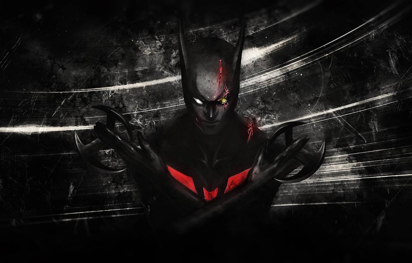 1332x850 Wallpaper weapons, costume, comics, Fiction, wounds, DC Comics, Batarangs, Batman Beyond, Batman Beyond image for desktop, section фантастика
