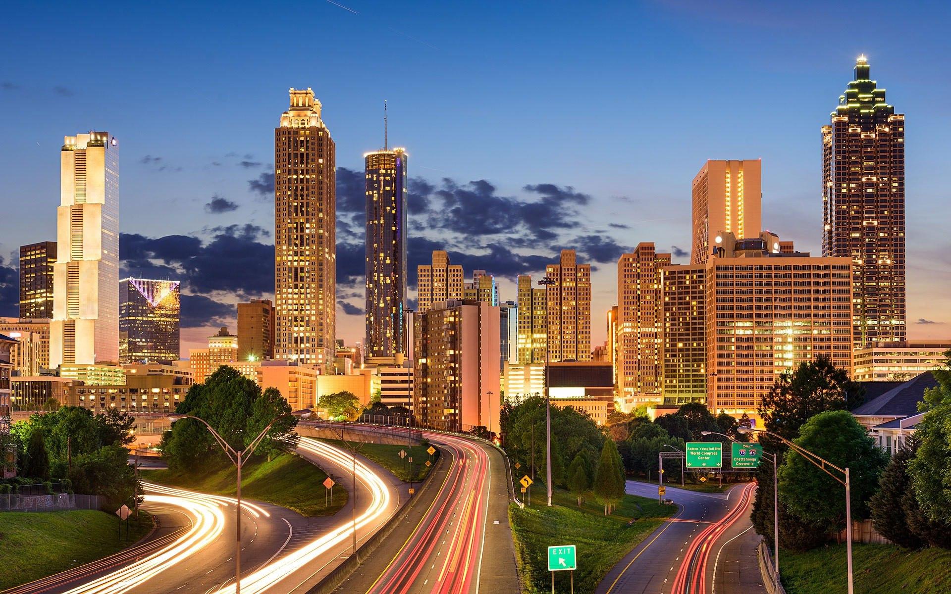 Atlanta Skyline Wallpapers - Top Free Atlanta Skyline Backgrounds ...