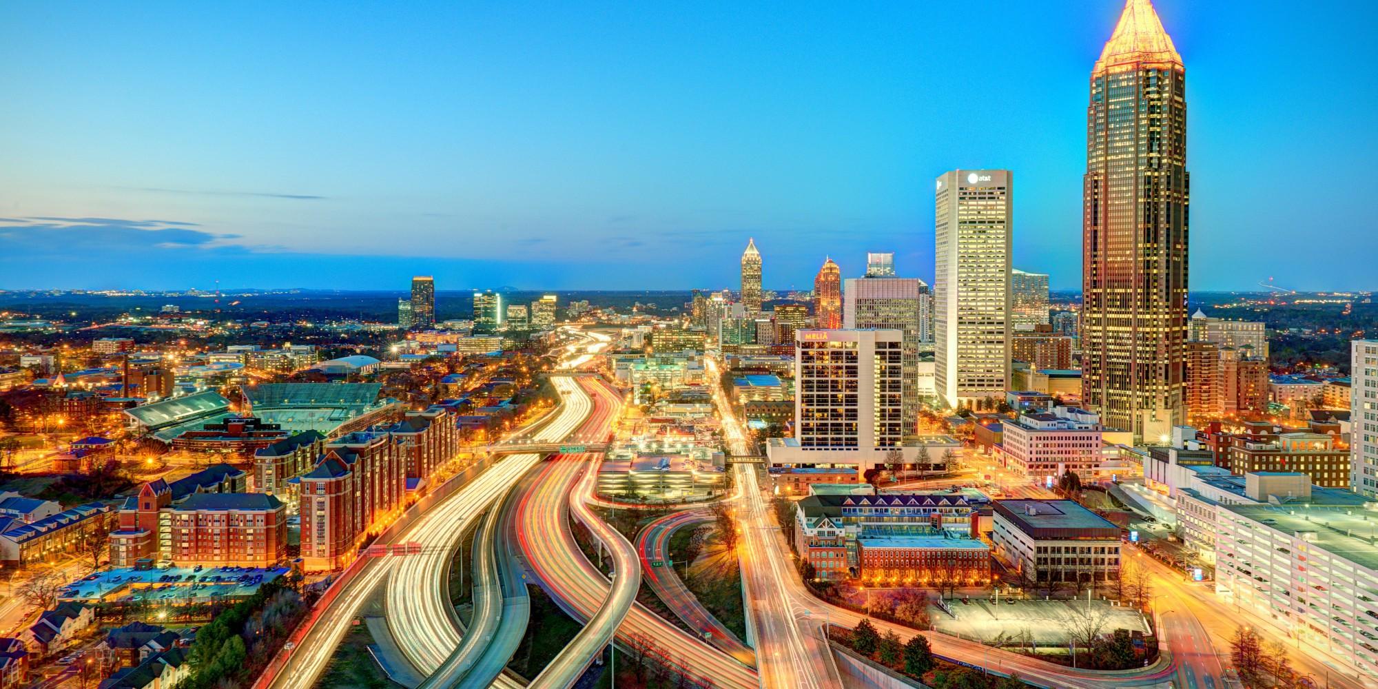 2000x1000 atlanta wallpaper, metropolitan area, cityscape, city, urban area, metropolis