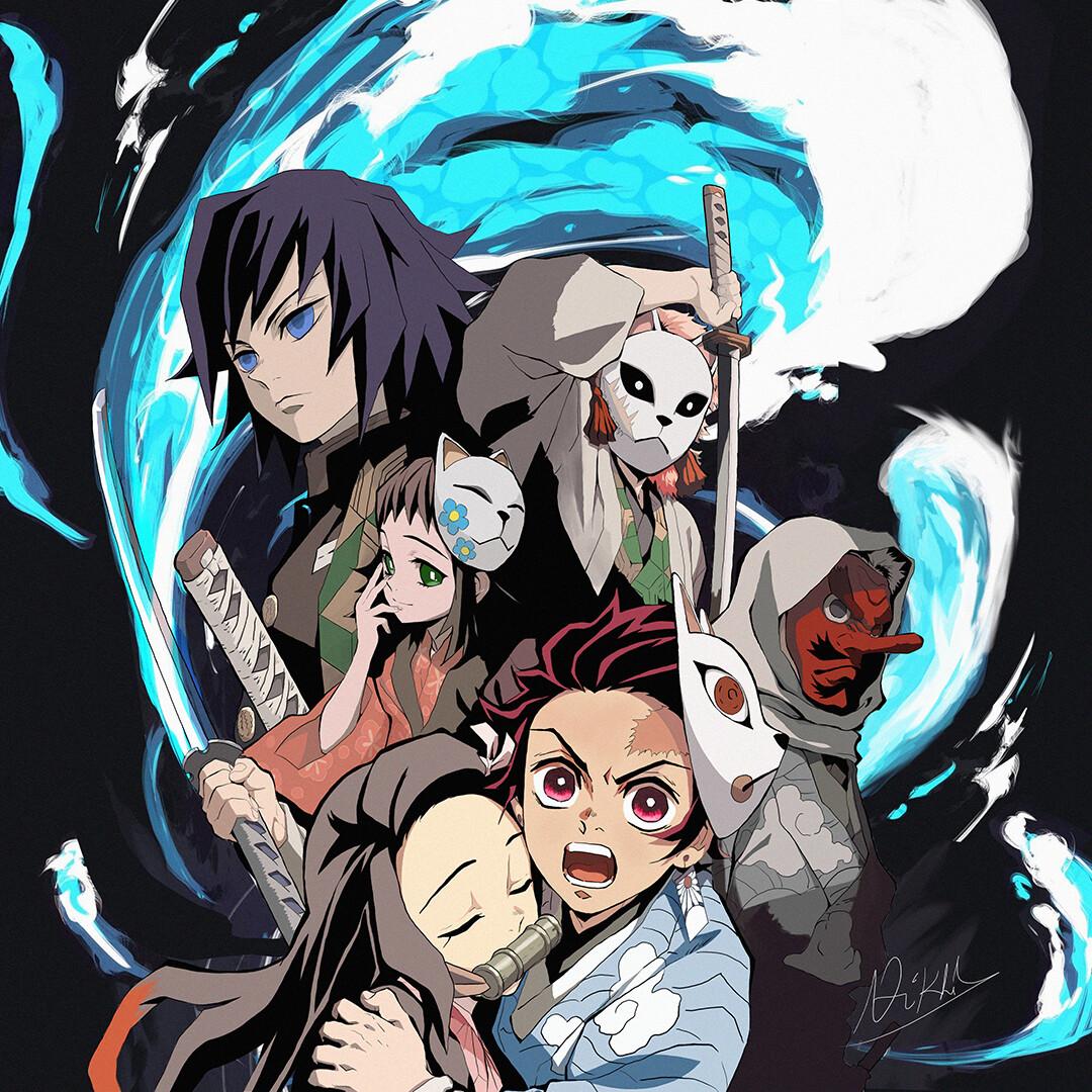 1080x1080 Demon Slayer Water breathing
