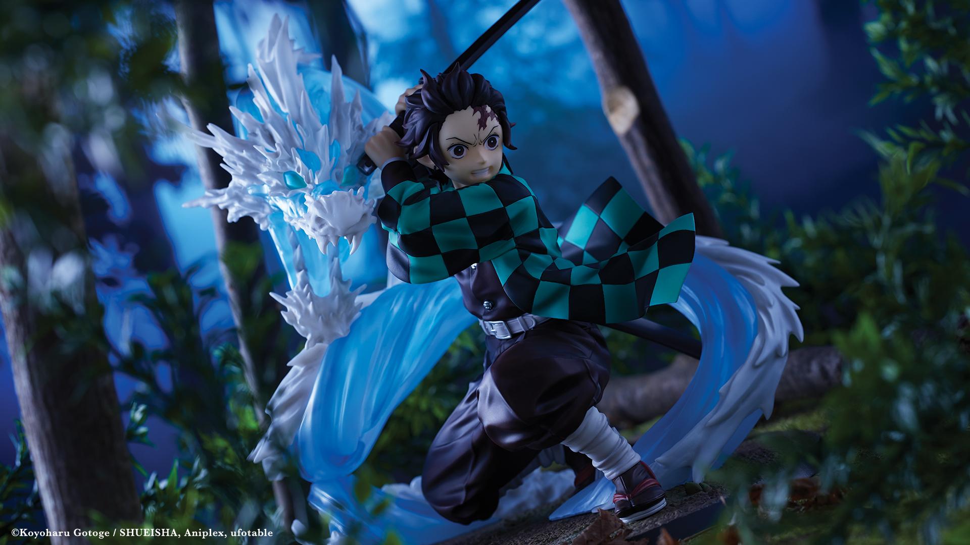 1920x1080 Demon Slayer: Kimetsu No Yaiba (English)+'s Tanjiro Kamado 1 8 Scale Figure Captures The Water Breathing Tenth Form: Constant Flux As Seen In Demon Slayer -Kimetsu No Yaiba- The Movie: #