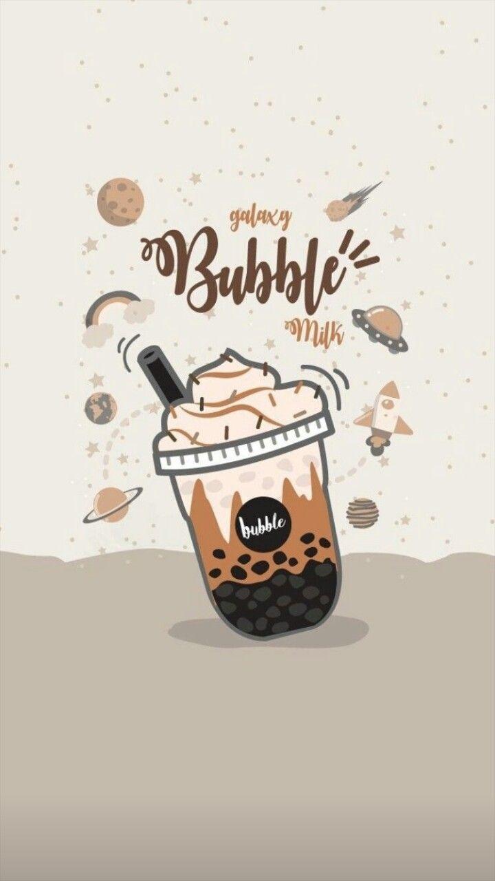 720x1280 Boba milk aesthetic. Tea wallpaper, Cute food wallpaper, Cute food drawings