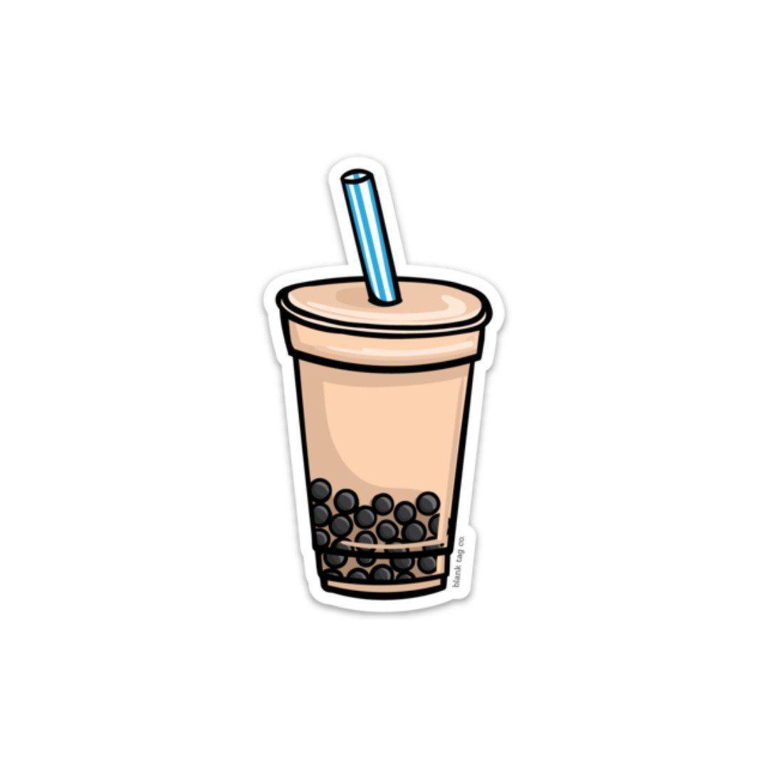 1080x1080 Cute Boba Tea Wallpaper