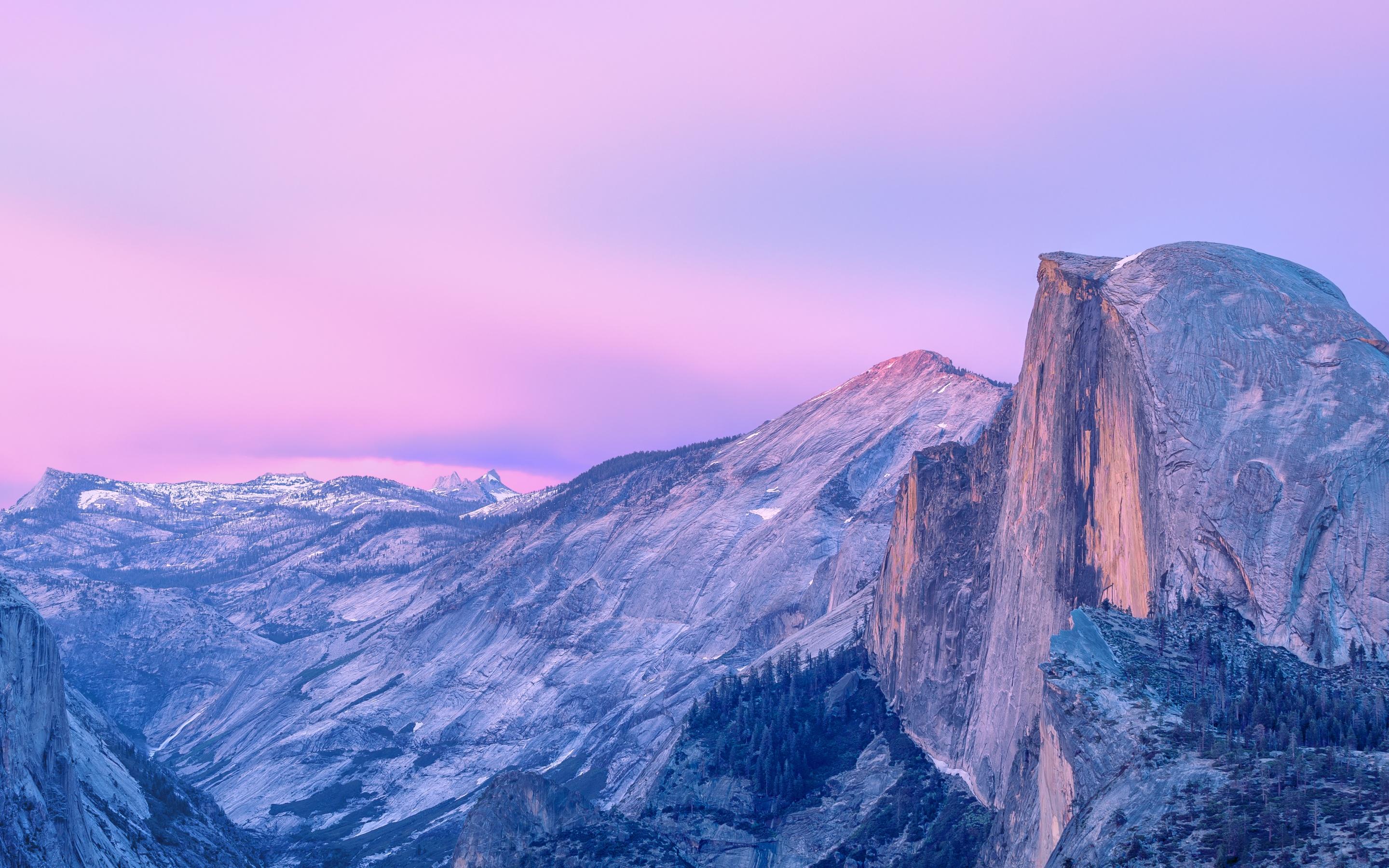 2880x1800 OS X Yosemite Wallpaper 4K, Half Dome, Yosemite National Park, Nature