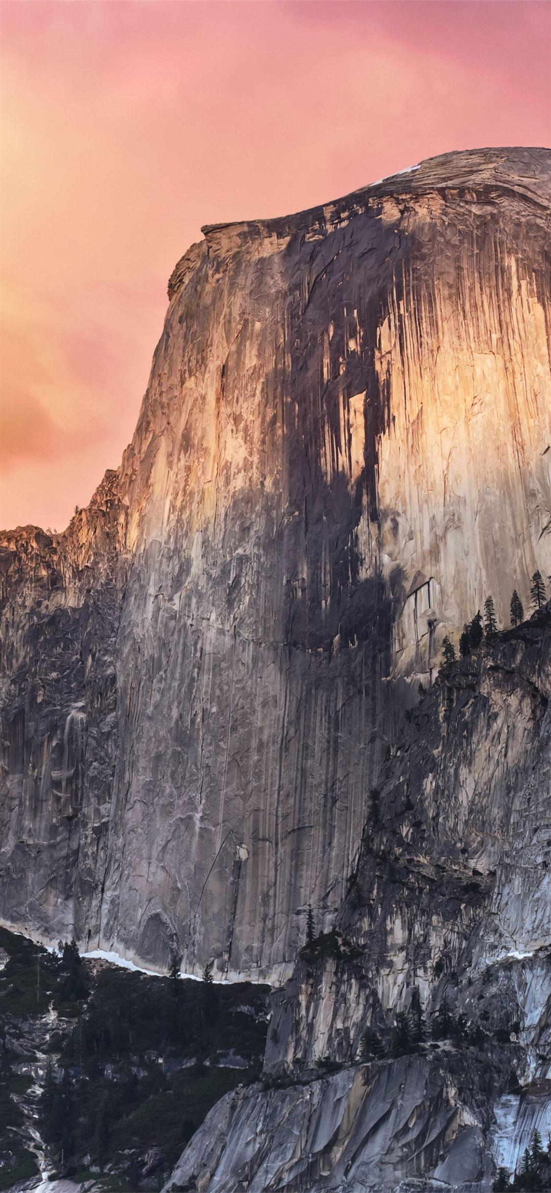 1125x2436 Half Dome Yosemite valley national park nature iPhone 11 Wallpaper Free Download