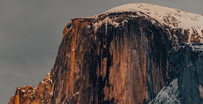 670x344 Half dome, yosemite national park, mountain wallpaper, HD image, picture, background, c80bcc