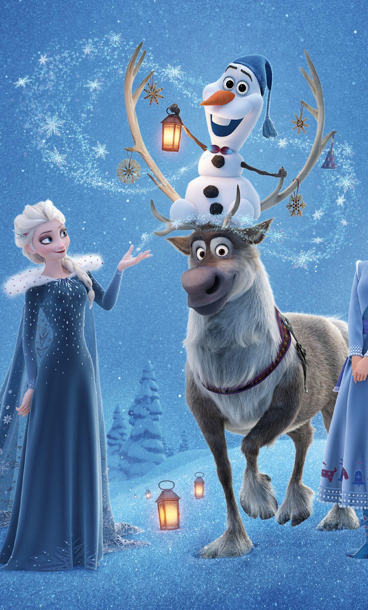 1280x2120 Frozen Cute Olaf IPhone Wallpaper Christmas Disney Snow o
