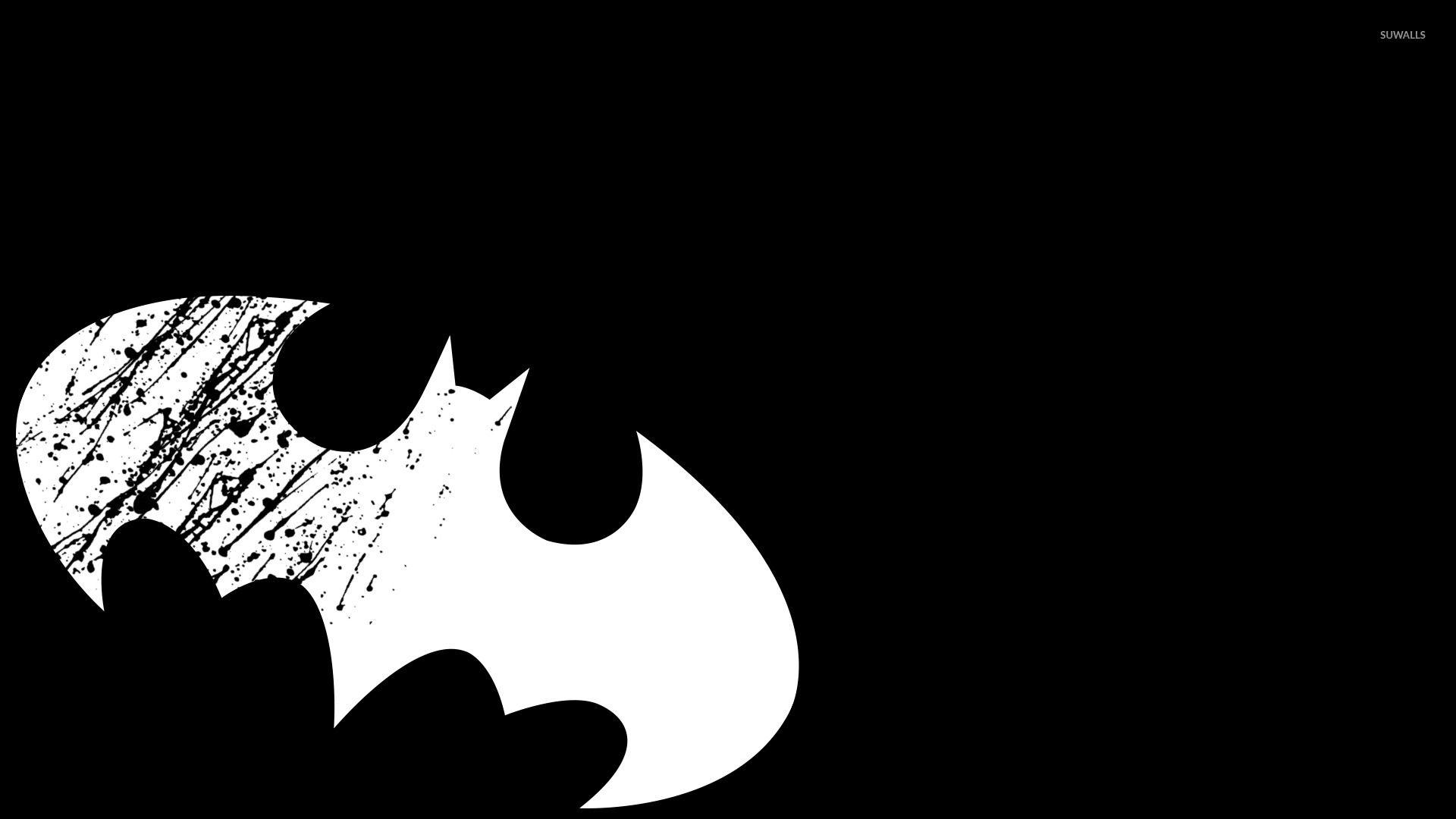 1920x1080 White Batman logo hình nền - Hình nền truyện tranh
