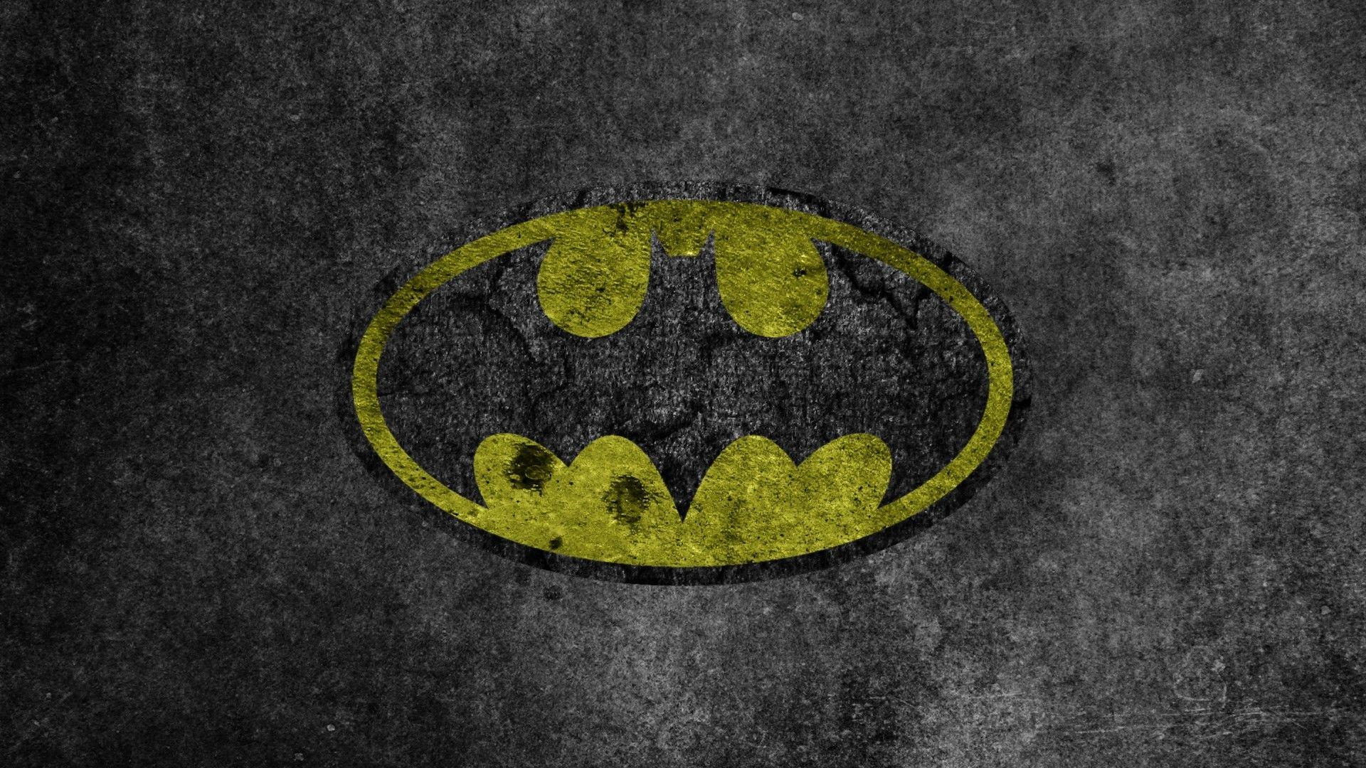 1920x1080 Biểu tượng Batman màu vàng Hình nền HD
