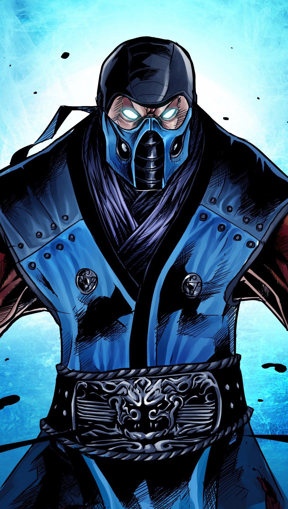 1220x2160 Ninja from the game Mortal Kombat Wallpaper 4k Ultra HD