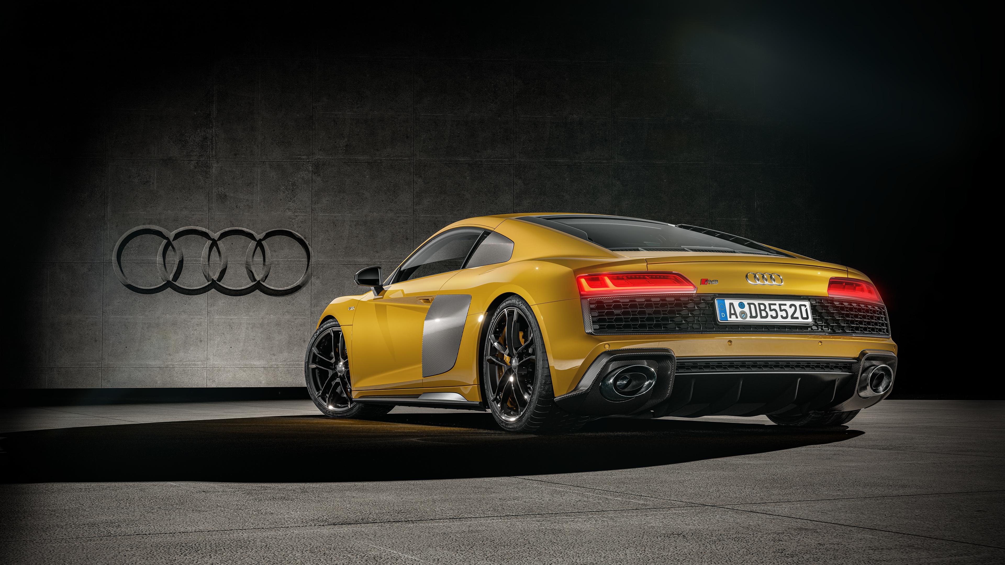 3840x2160 Audi R8 Yellow 2020, iPhone, Desktop HD Background / Wallpaper (1080p, 4k) (png / jpg) (2022)