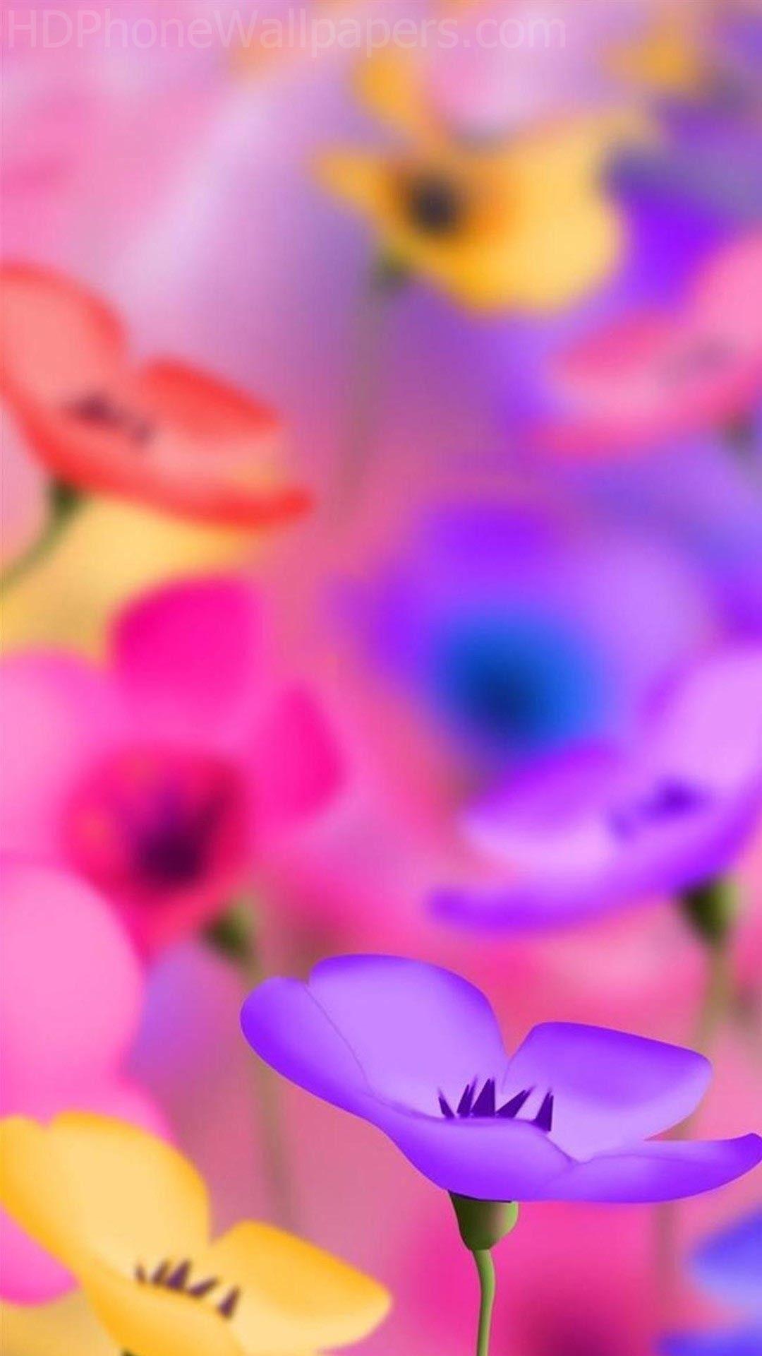 1080x1920 Android Mobile Colorful Flowers Wallpaper