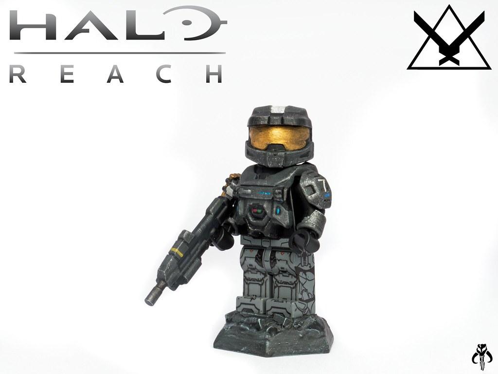 1024x768 Halo Reach: Noble Six. I had a couple leftover AMA parts, a